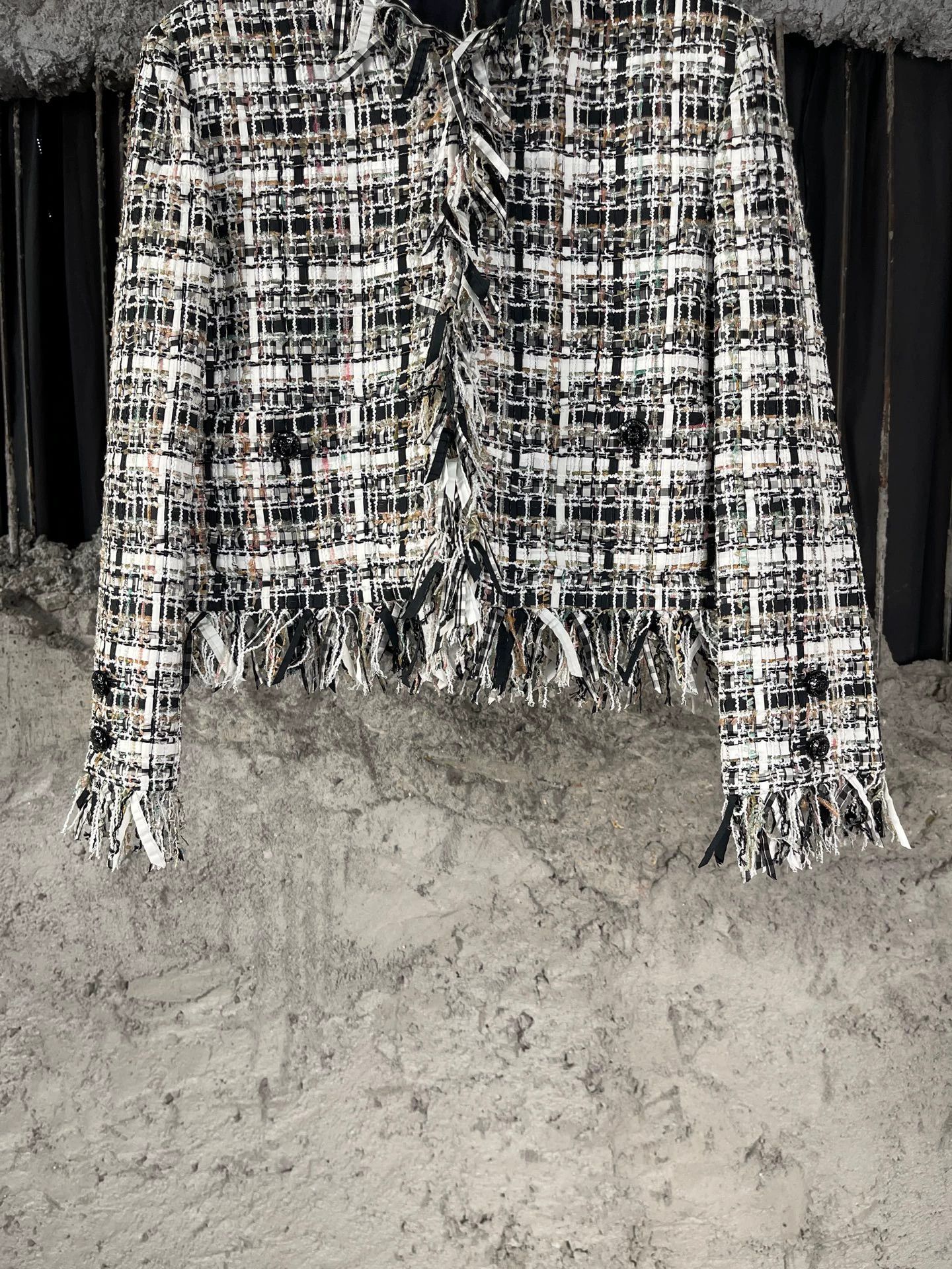 Chanel Chanel Woven Fringe Jacket Women's 36 99 New Size XS / US 0-2 / IT 36-38 - 4 Thumbnail