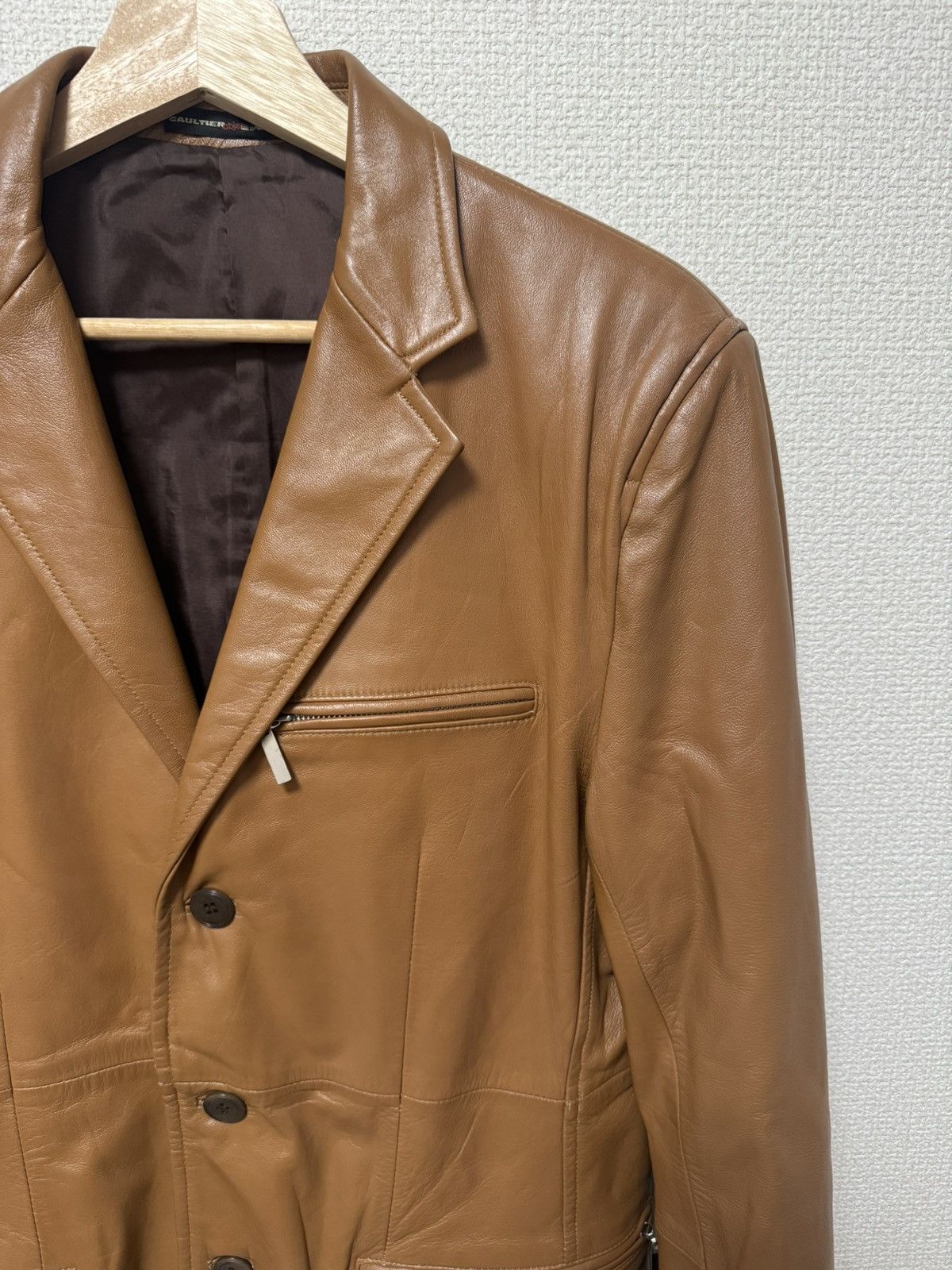 Jean Paul Gaultier Jean Paul Gaultier Early 2000s Leather Blazer Size US S / EU 44-46 / 1 - 3 Thumbnail