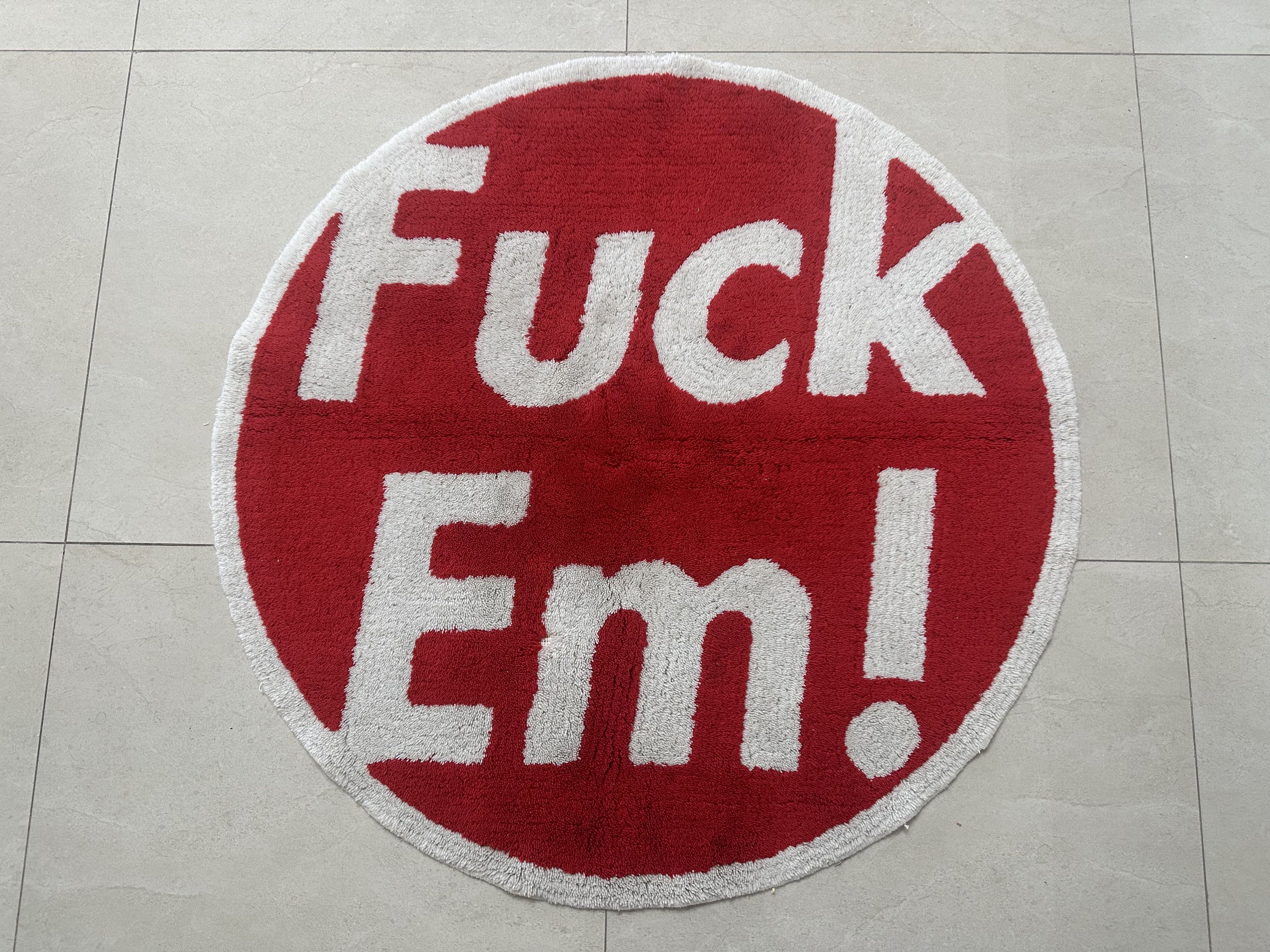 Pre-owned Gallery1950 Supreme X Gallery 1950 Fw09 2009 Fuck Em Rug Carpet Red