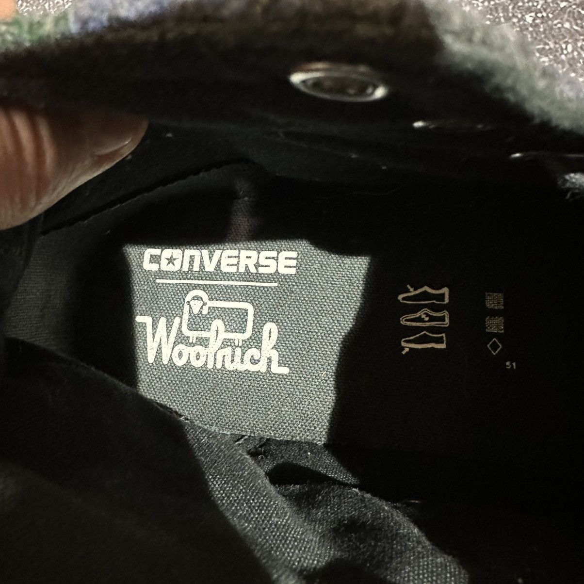 Converse Converse & Woolrich Men’s High top Sneakers 46eu 30cm 11.5us Size US 11.5 / EU 44-45 - 13 Thumbnail