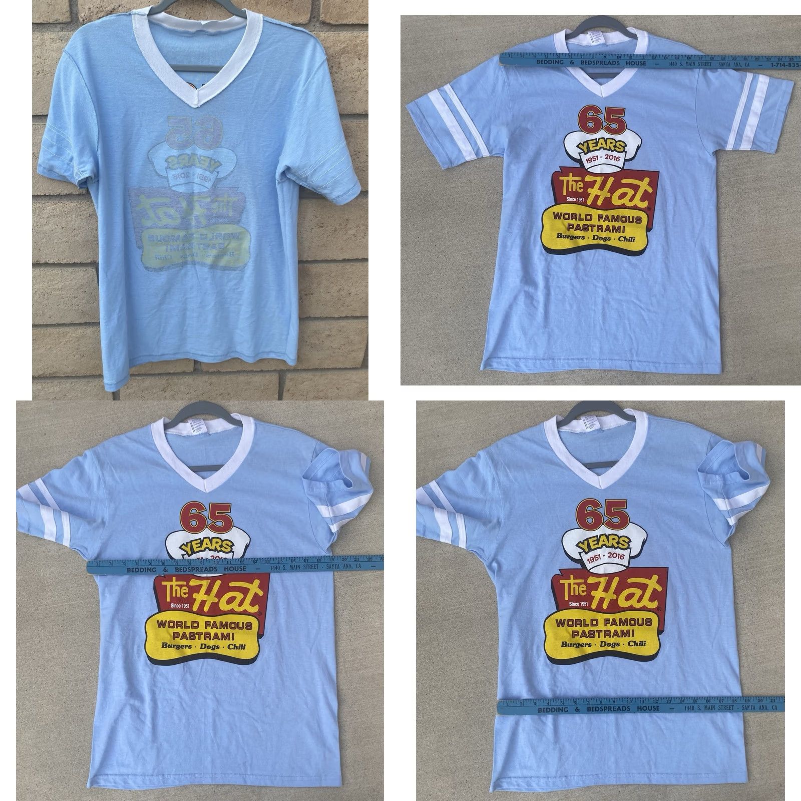 Vintage The Hat World Famous Pastrami Since 1951 T Shirt 65 Years Anniversary Size M Blue Size US M / EU 48-50 / 2 - 10 Thumbnail