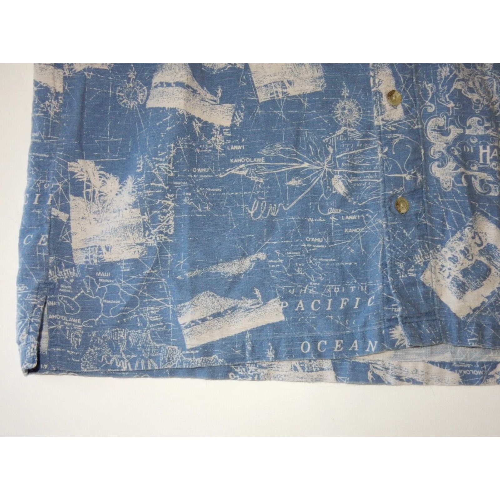 Vintage Columbia Button-Up Shirt Men's Medium Blue Short Sleeve Size US M / EU 48-50 / 2 - 2 Thumbnail