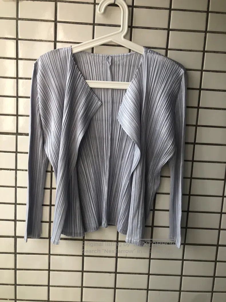 Issey Miyake Issey Miyake Blue Coat Size L / US 10 / IT 46 - 1 Thumbnail
