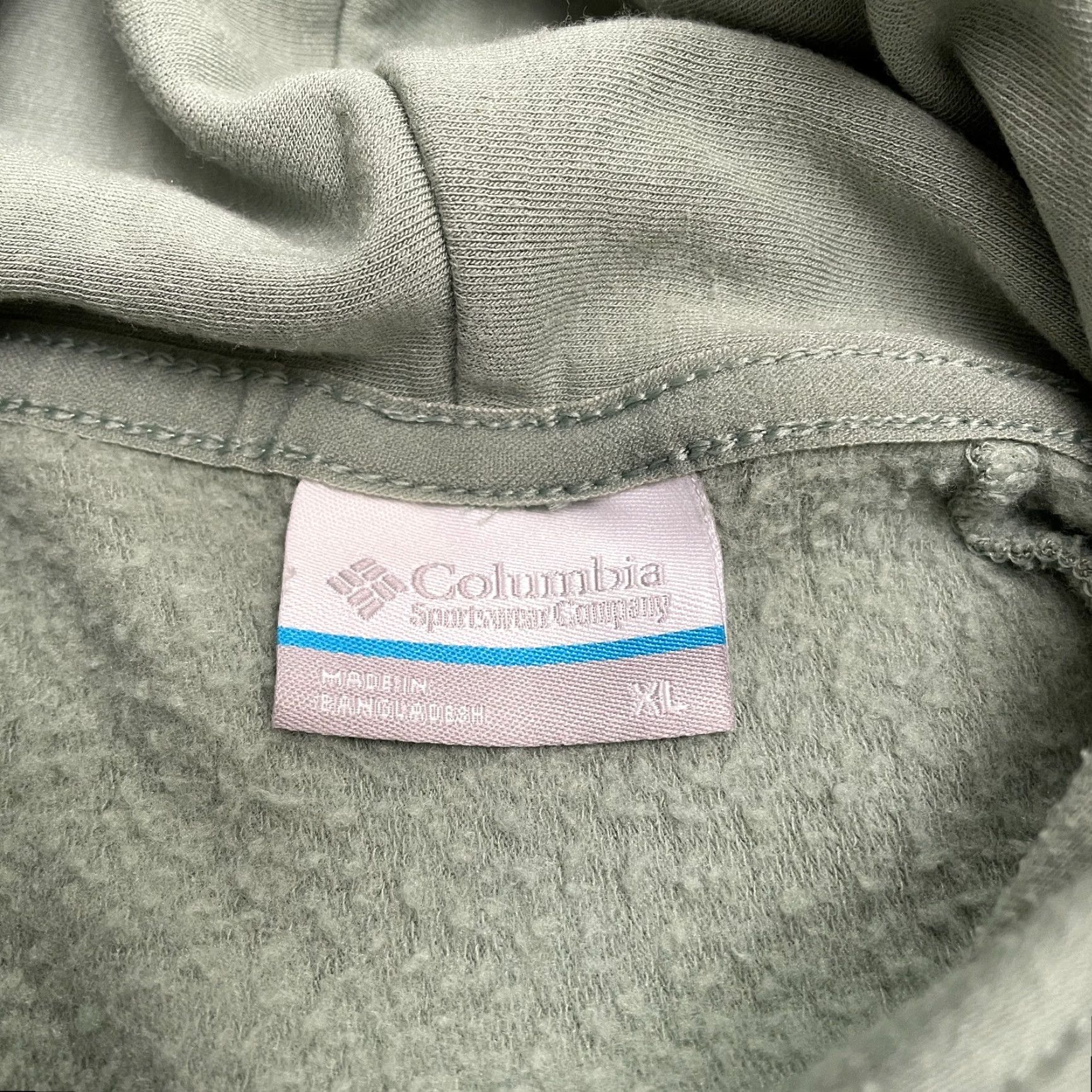 Vintage Columbia Hoodie Pullover Sweatshirt Womens XL Green Pockets All Seasons Casual Outdoor Size XL / US 12-14 / IT 48-50 - 6 Thumbnail