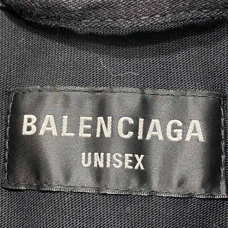 Balenciaga Balenciaga Splicing damage to double-ring denim jacket Size US M / EU 48-50 / 2 - 5 Thumbnail