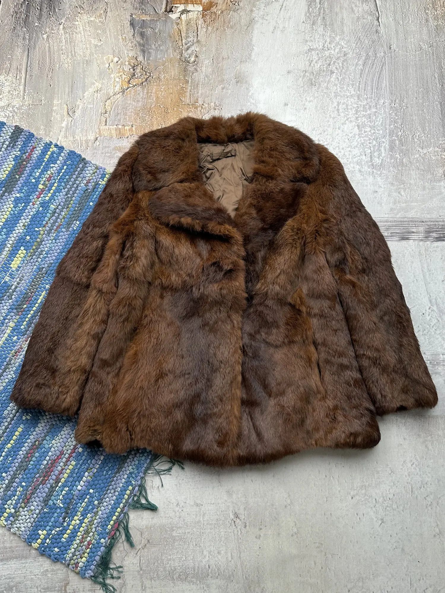 Vintage Vintage Real Rabbit Fur Jacket A253D15(44) Size M / US 6-8 / IT 42-44 - 1 Thumbnail