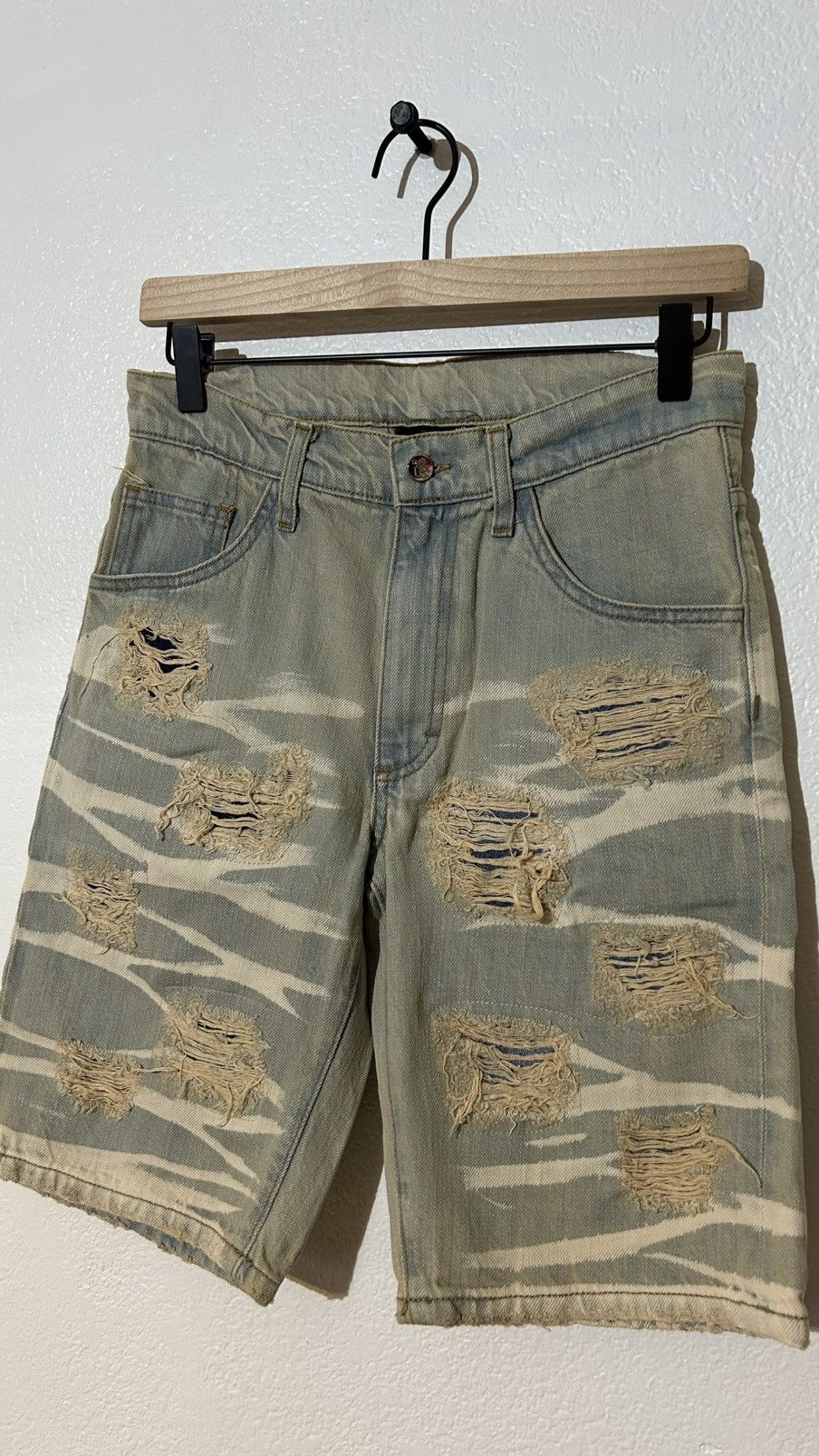 HELLSTAR Hellstar Denim Jean Shorts Size US 28 / EU 44 - 4 Thumbnail