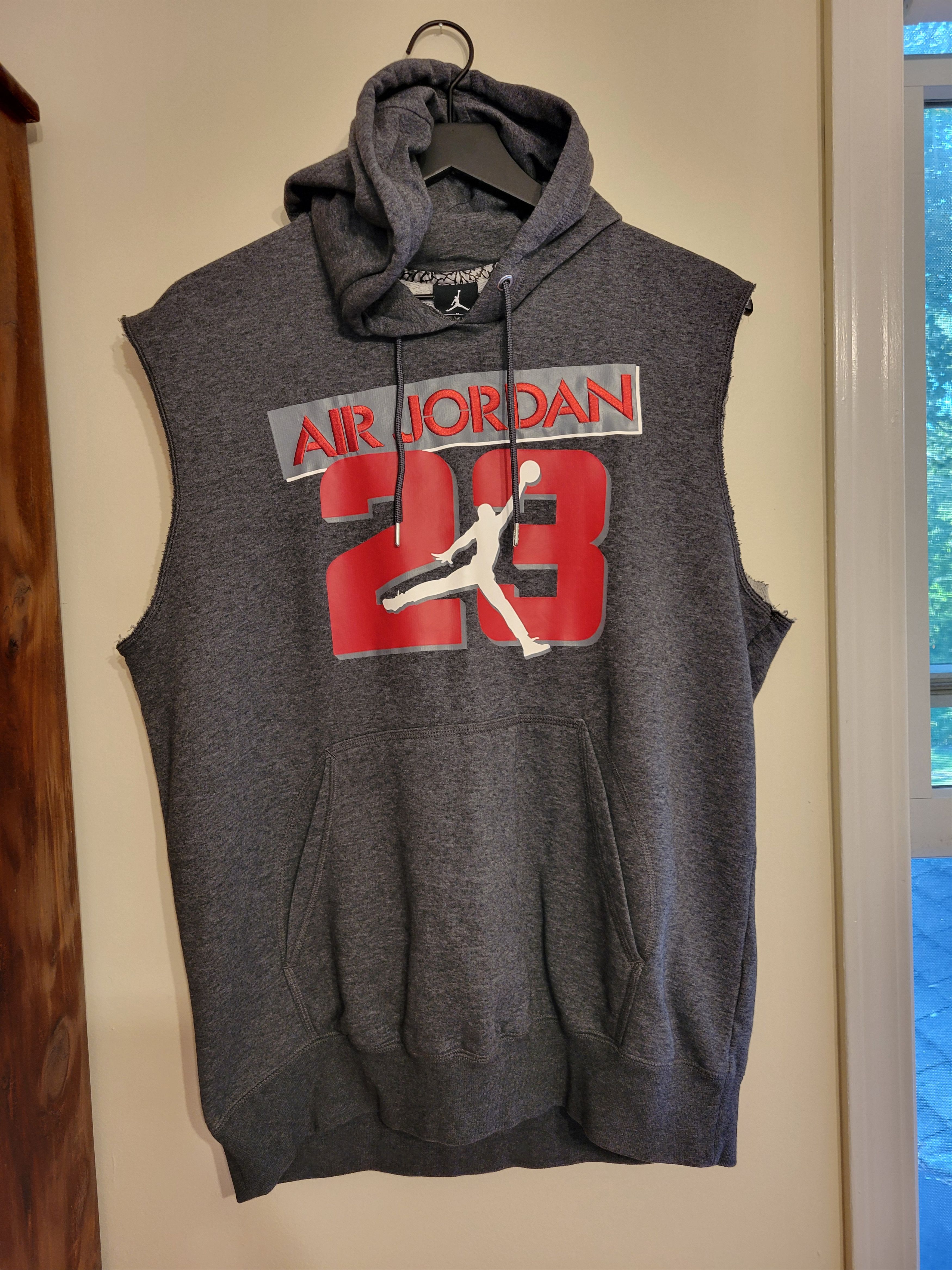 Nike Air Jordan Sleevless Hoodie Size US L / EU 52-54 / 3 - 1 Thumbnail