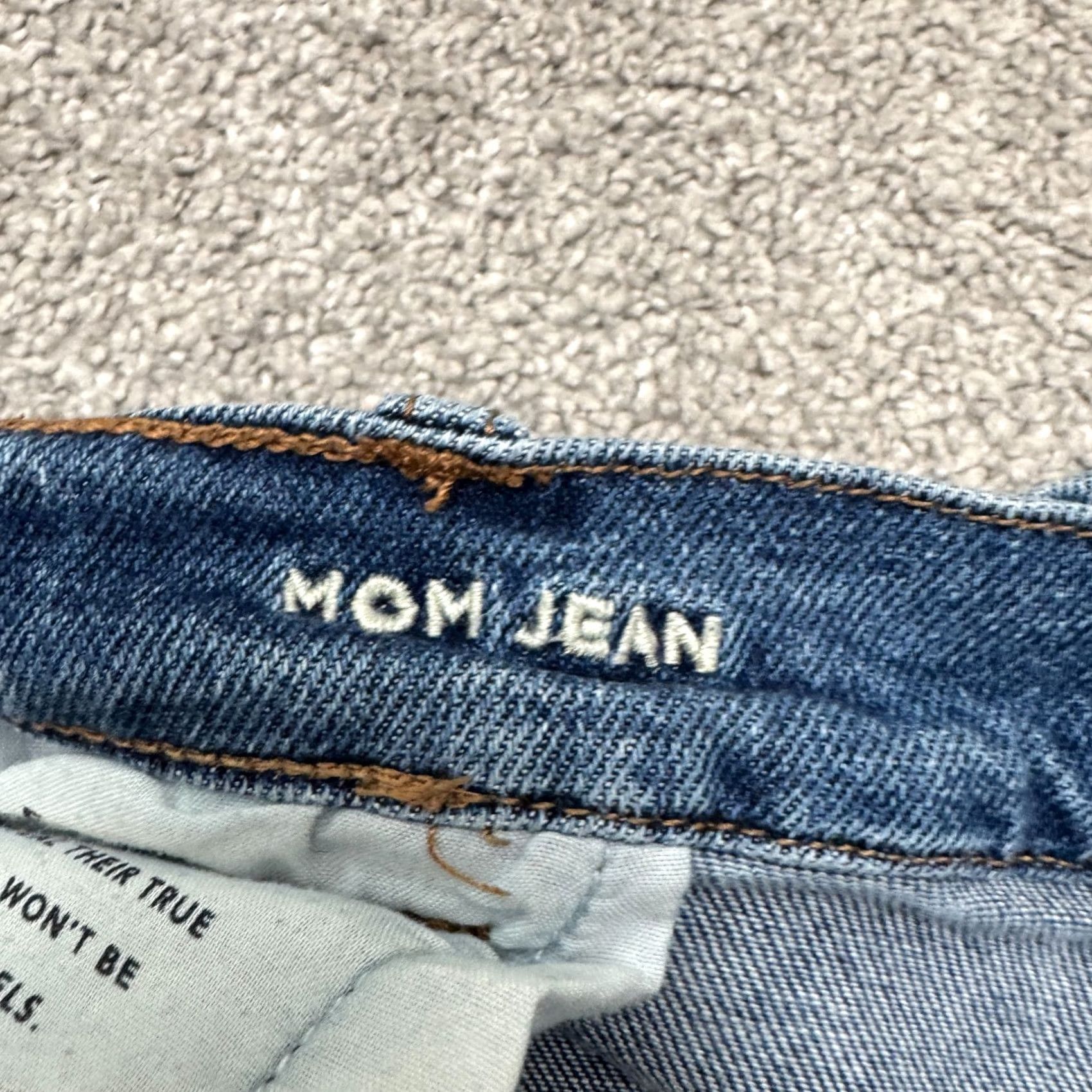 American Eagle Outfitters American Eagle Outfitters AE x ME Stretch Button Fly Mom Denim Jeans Women 16 Blue Size 38" / US 16 / IT 52 - 7 Thumbnail
