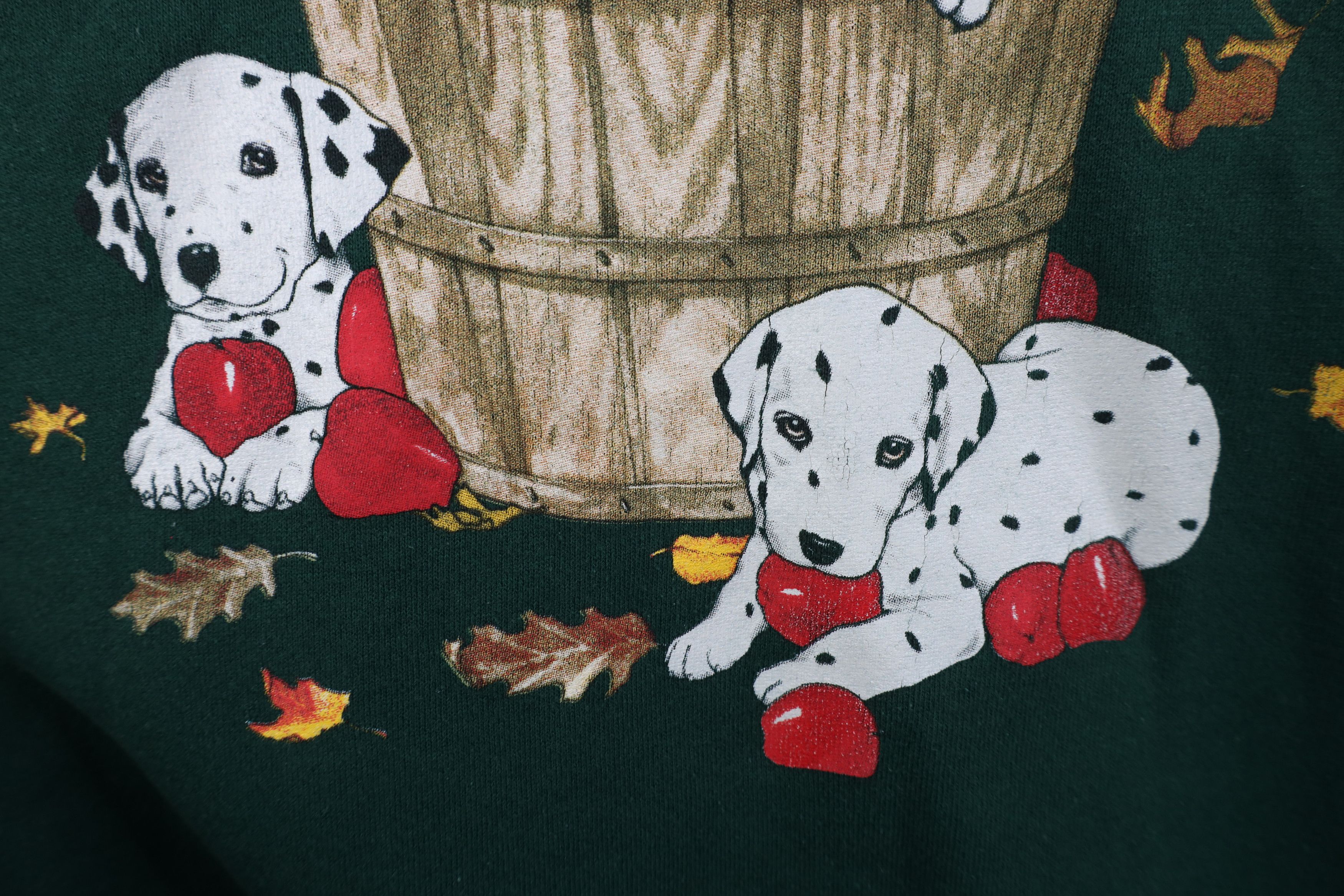 Vintage Vintage 90s Apple Orchard Dalmatian Dog Puppy Sweatshirt Size XL / US 12-14 / IT 48-50 - 6 Thumbnail