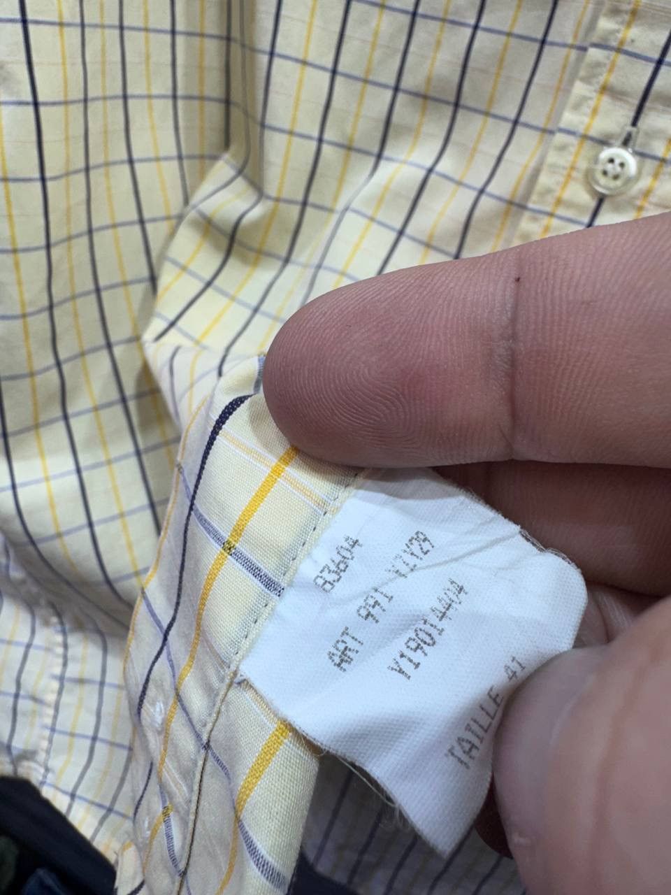 Yves Saint Laurent Vintage Yves Saint Laurent YSL Mens Short Sleeve Shirt Plaid Size US L / EU 52-54 / 3 - 11 Thumbnail