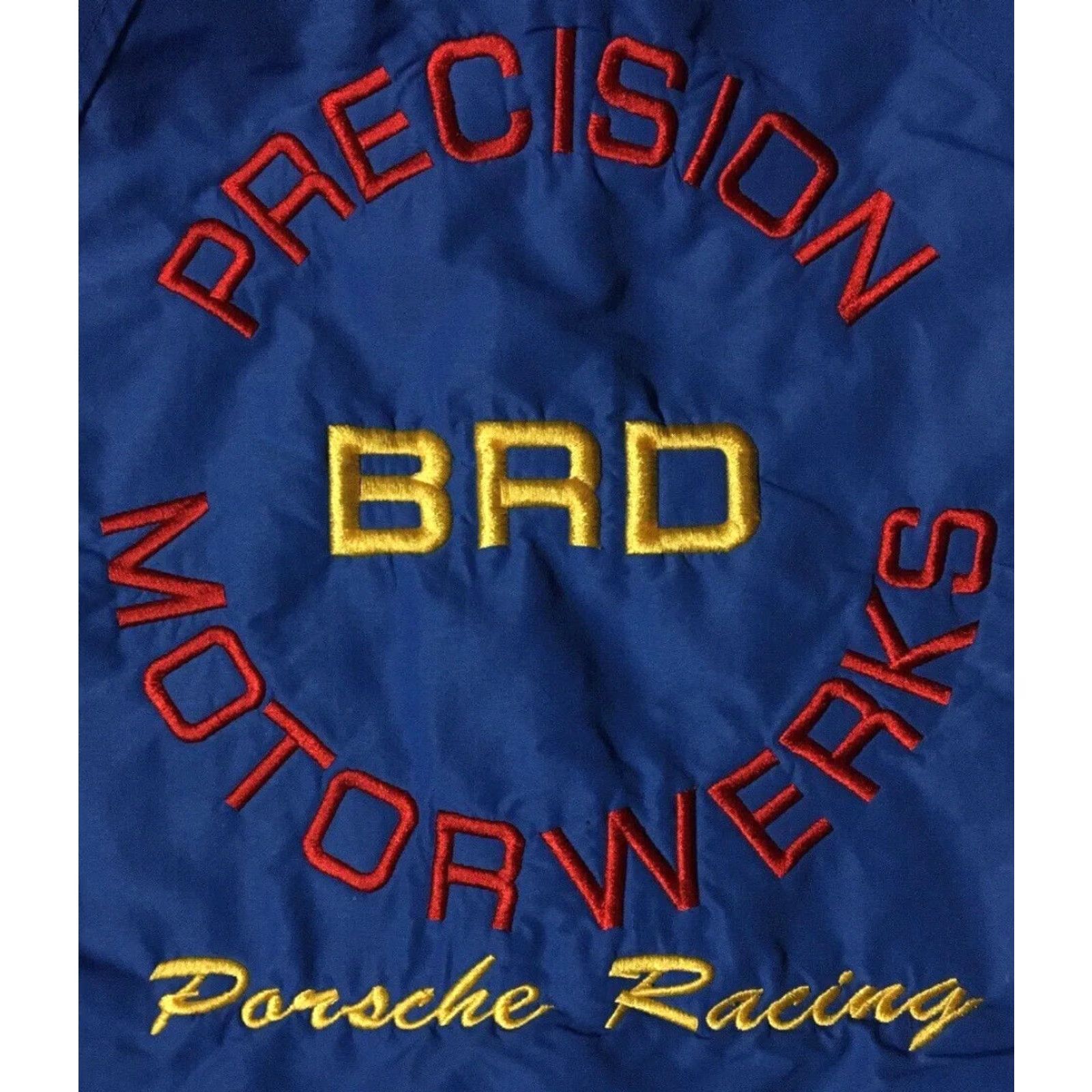 NASCAR VINTAGE Porsche Racing Jacket M USA BRD 80s 70s 90s Grunge NASCAR F1 Anaheim Precision Motorwerks / BRD Driver Hoodie Parka Blue Mens Size US M / EU 48-50 / 2 - 3 Thumbnail