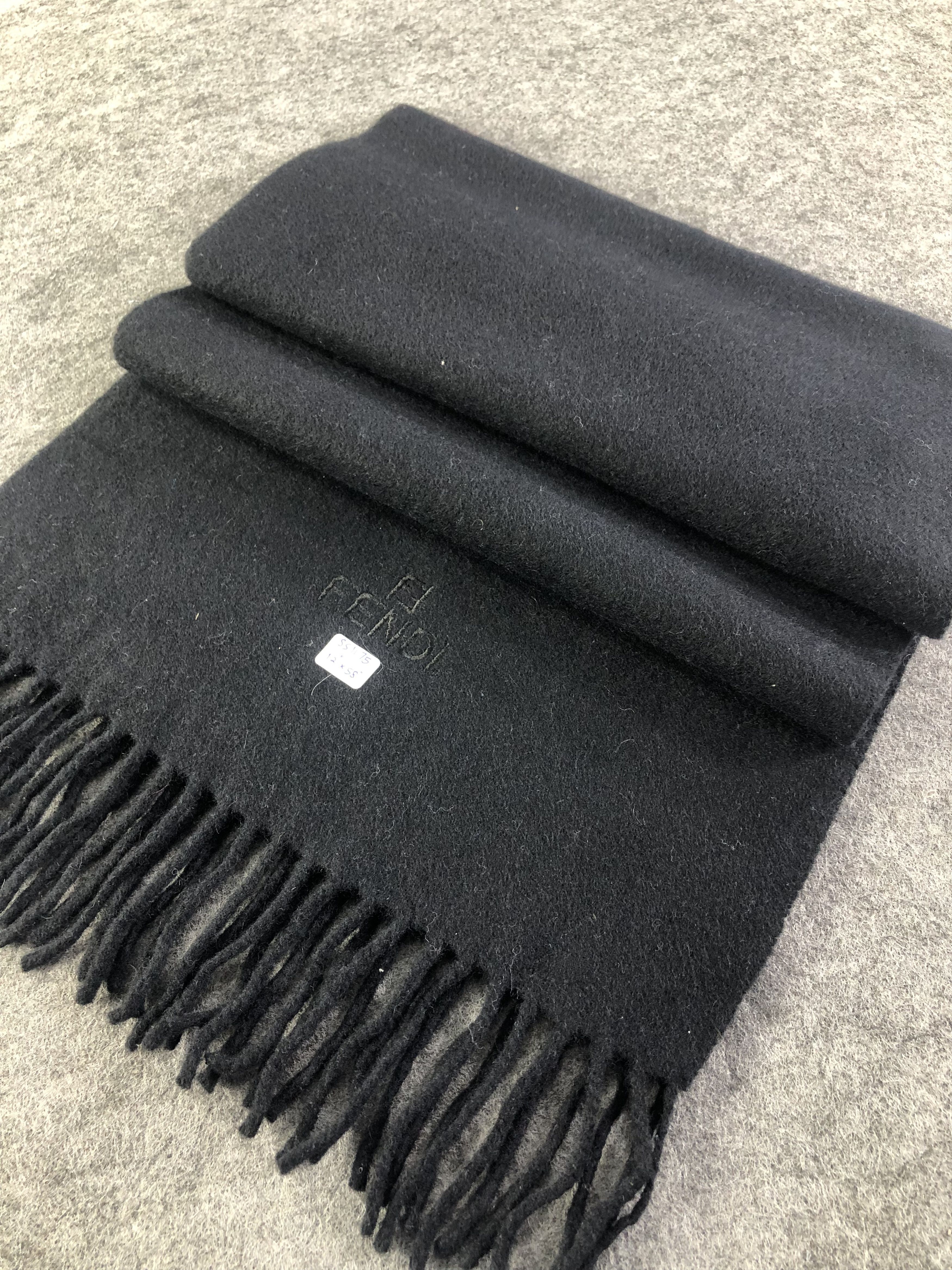 Vintage Fendi Plain Scarf / Muffler / Neckwear Size ONE SIZE - 3 Thumbnail