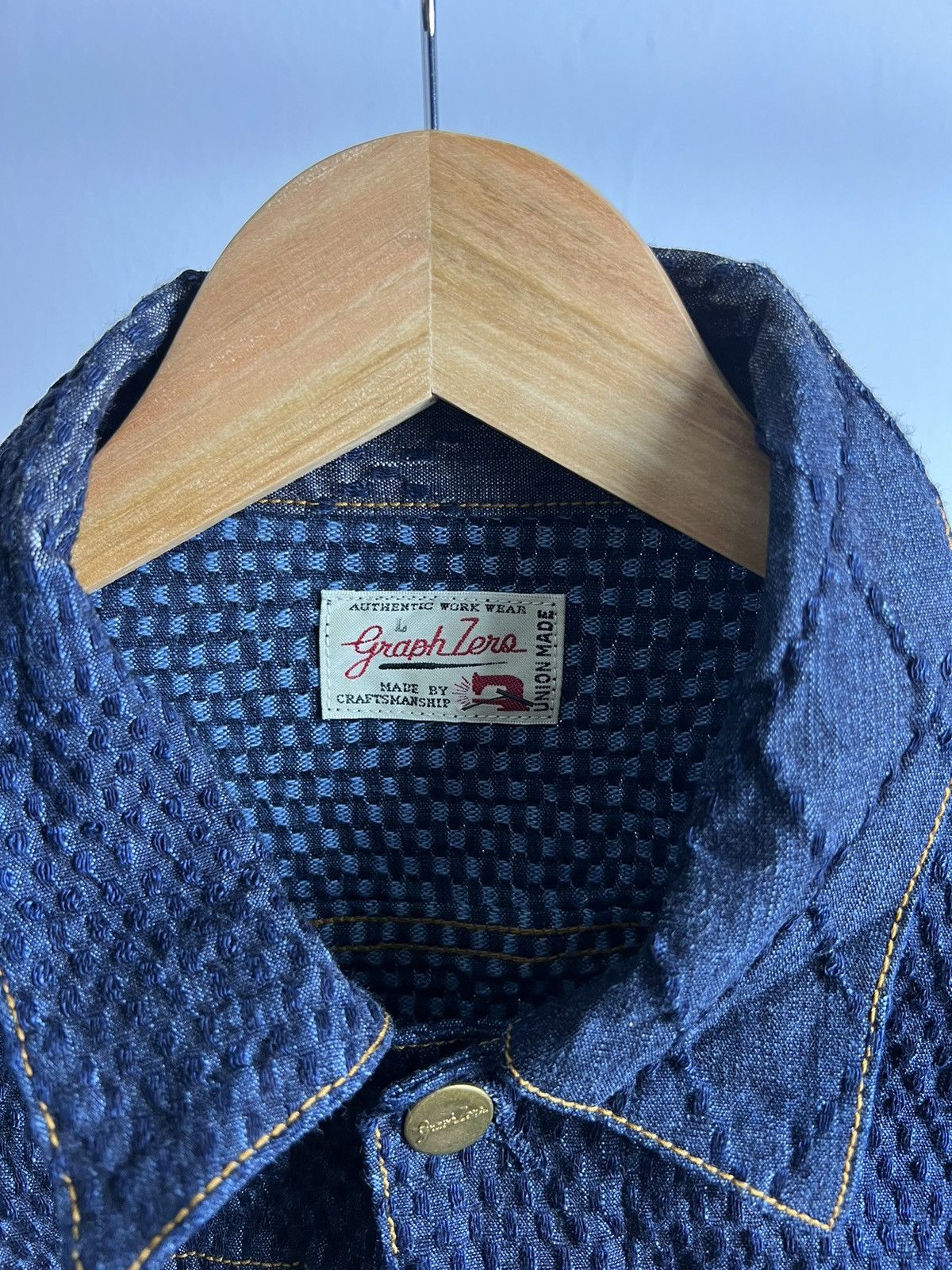 If Six Was Nine GraphZero "Kendo Denim" Okayama Bikers Jackets Size US L / EU 52-54 / 3 - 3 Thumbnail