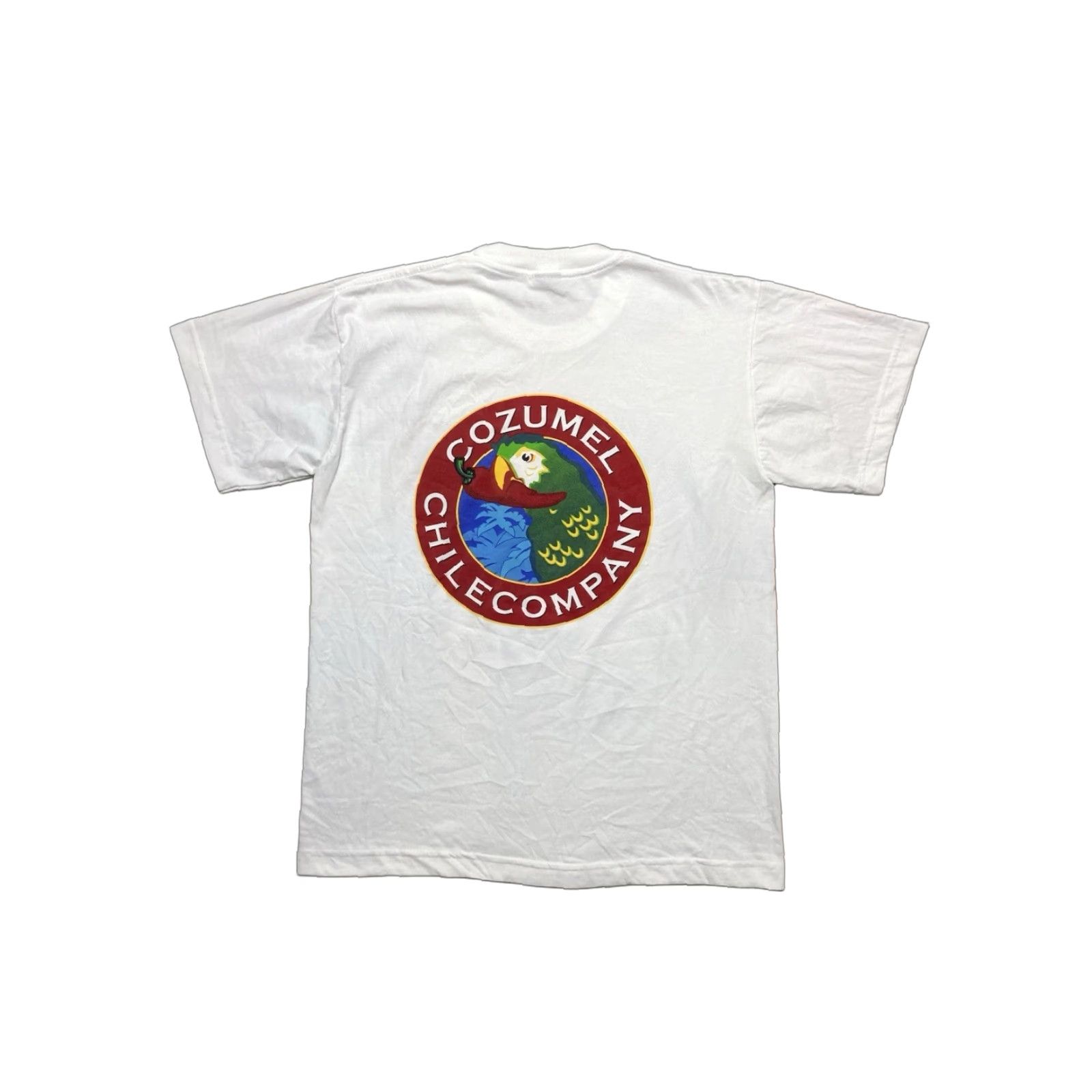 Vintage VINTAGE 90s graphic T-Shirt Cozumel Chile Company pepper parrot Mexico large Shirt Mens White 90s Size US L / EU 52-54 / 3 - 1 Thumbnail