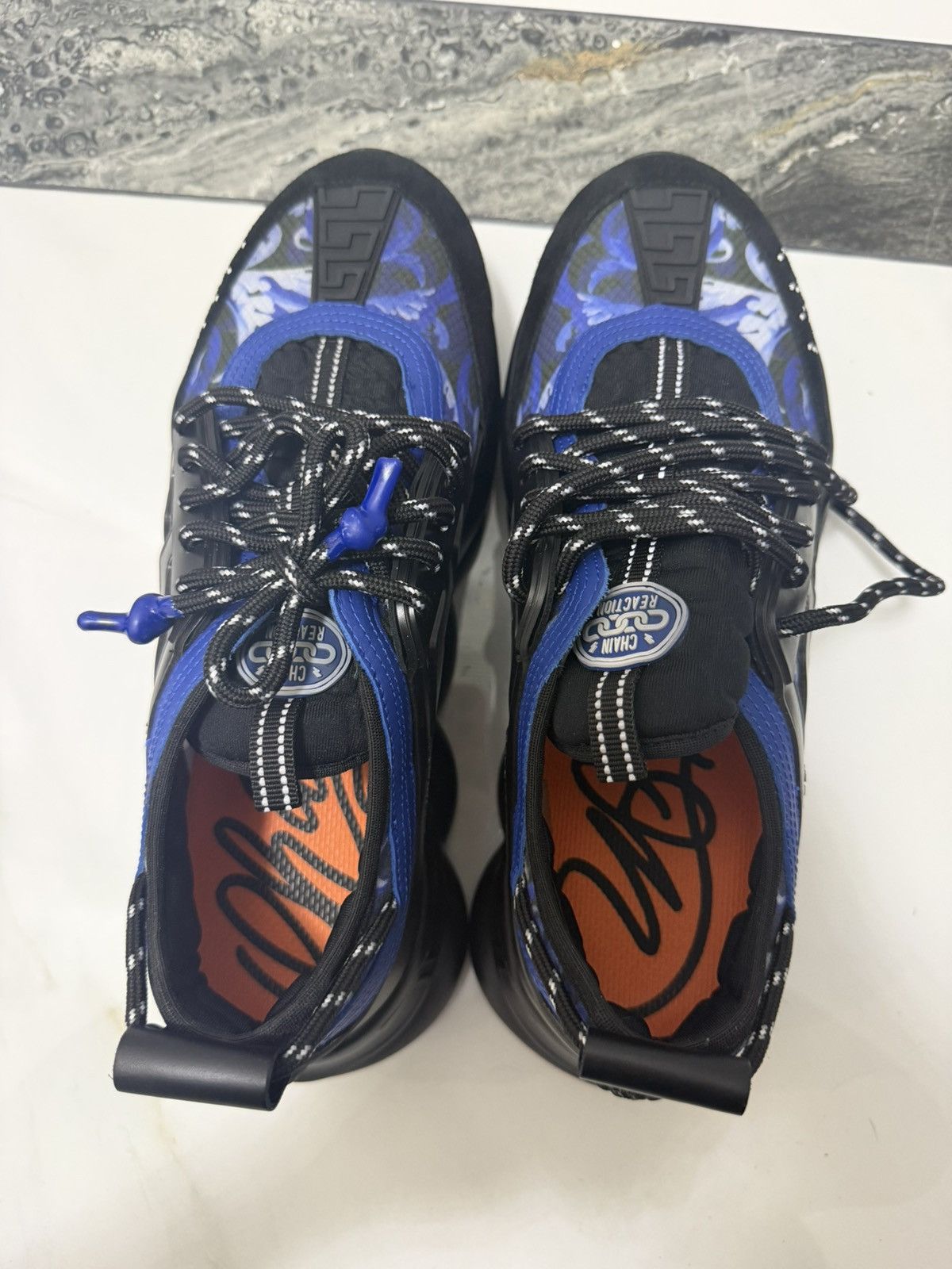 Versace Versace Chain Reaction Blue Barq Sneakers Size 45 Brand New Size US 12 / EU 45 - 6 Thumbnail