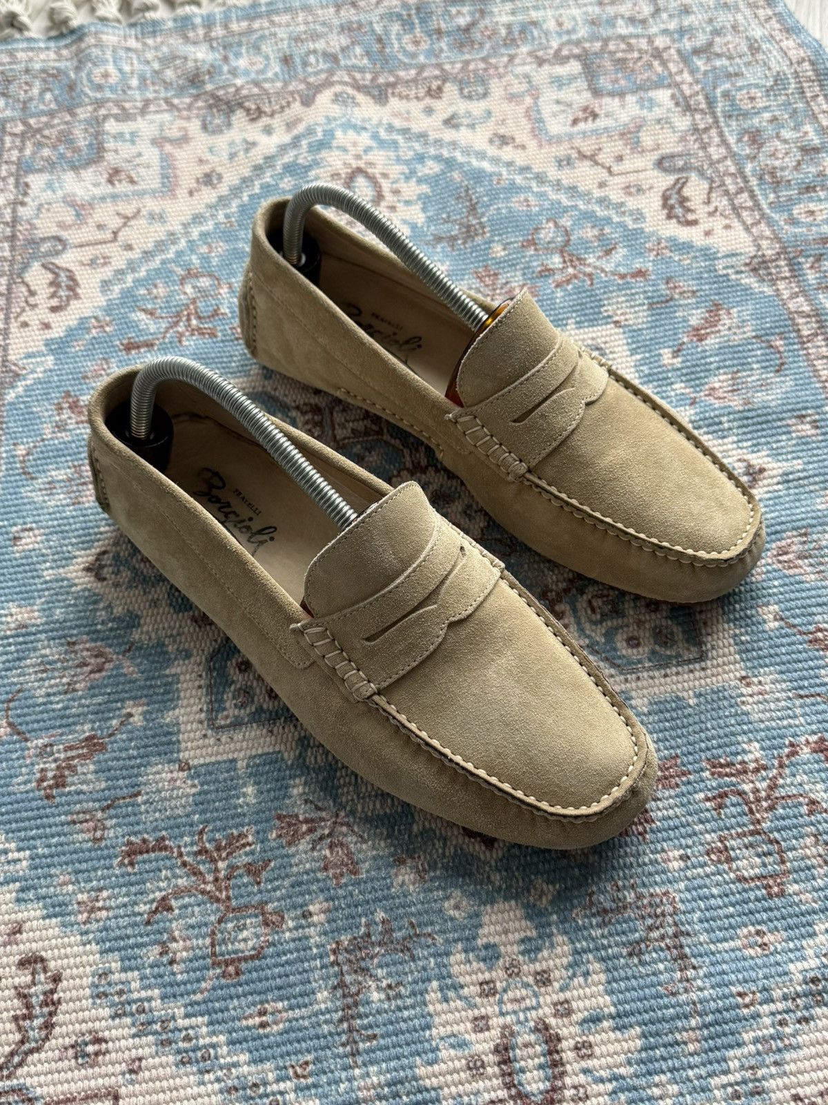 Other Fratelli Borgioli Suede Loafers Shoes Size 40,5 Size US 7.5 / EU 40-41 - 2 Thumbnail
