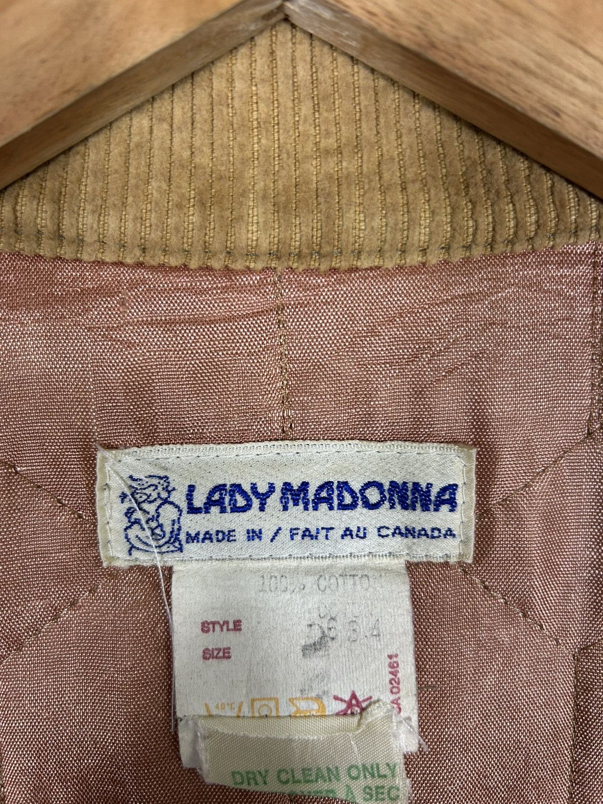 Vintage ⚡️Vintage Lady Madonna Corduroy Bomber Jacket Size XS / US 0-2 / IT 36-38 - 10 Thumbnail