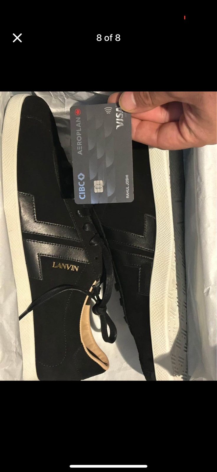 Lanvin Lanvin Black Suede Glen Low Top Sz40 New Size US 7 / EU 40 - 7 Thumbnail