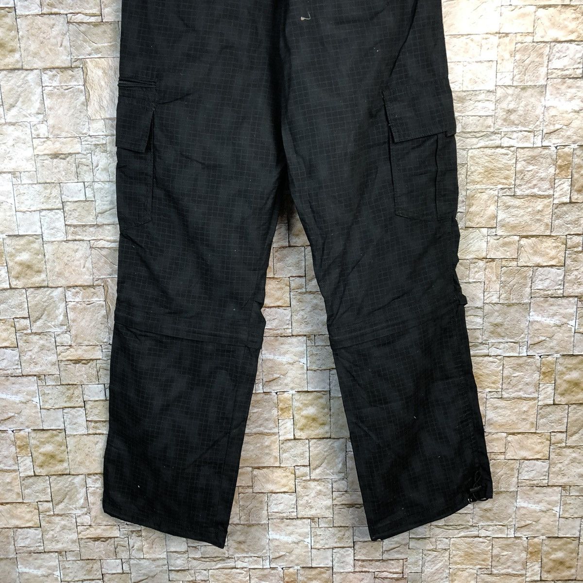 Japanese Brand Anti Label Basic Black Cargo Multipocket Pants #A739 Size US 29 - 17 Thumbnail