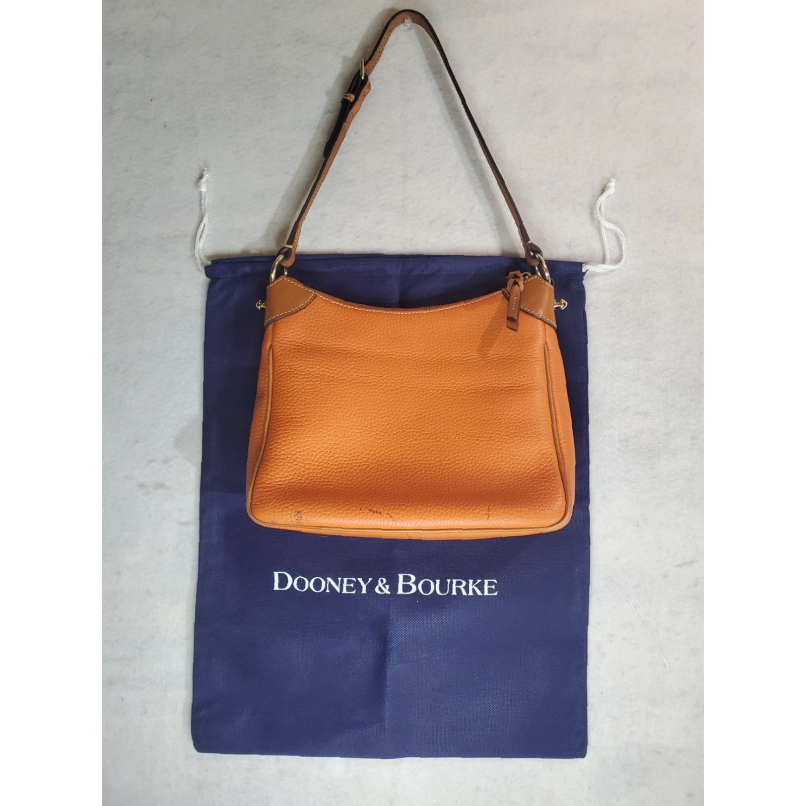 Dooney & Bourke VINTAGE Dooney & Bourke Pebble Grain Kimberley Crossbody Shoulder Bag- Orange Size ONE SIZE - 6 Thumbnail
