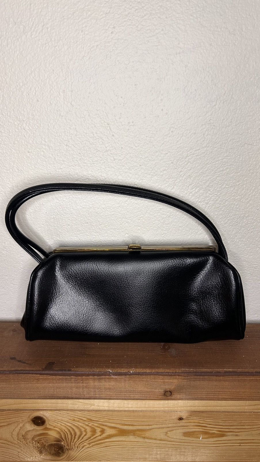Vintage Classic Mini Black Leather Bag Size ONE SIZE - 3 Thumbnail