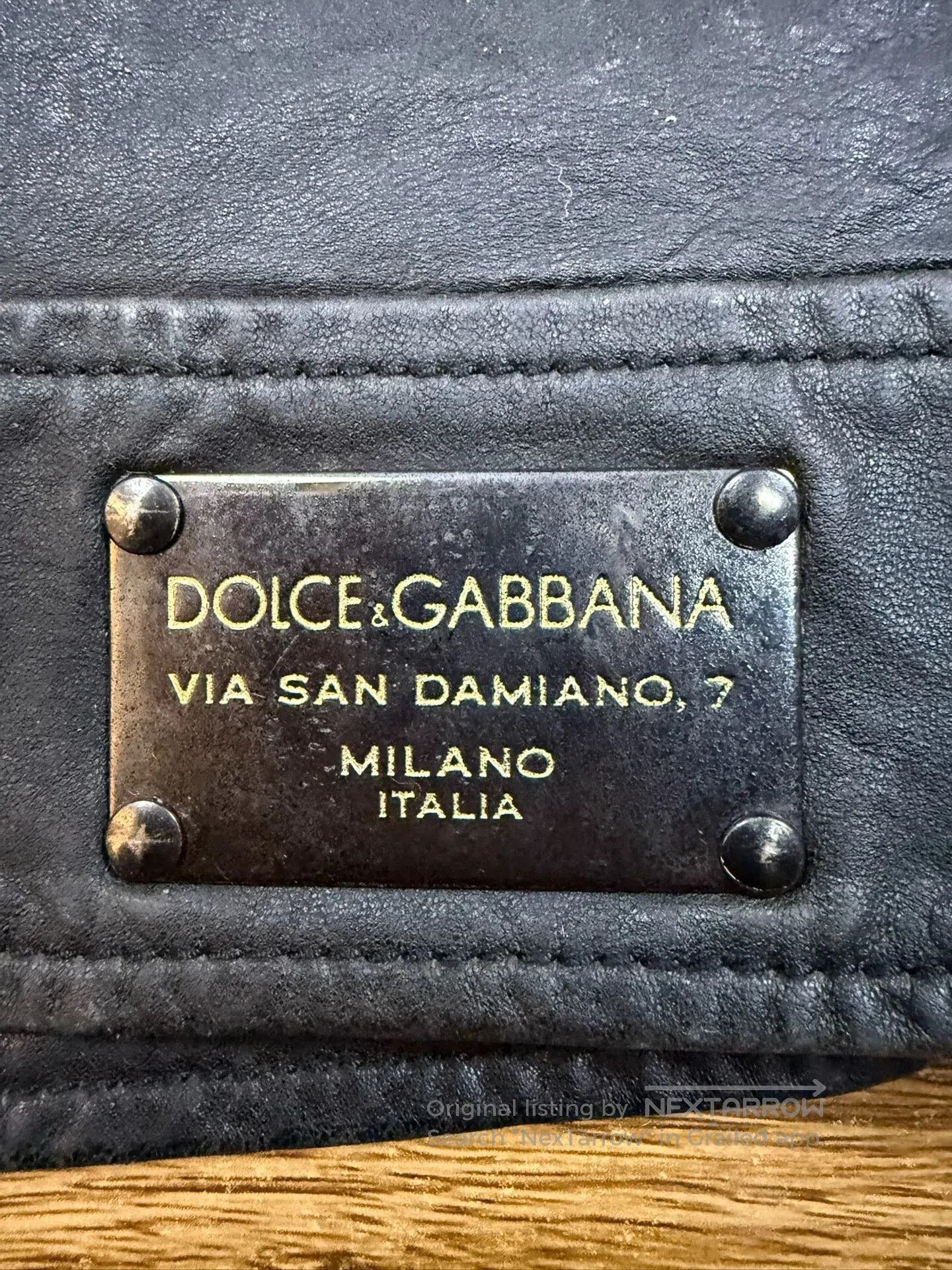 Dolce & Gabbana Dolce&Gabbana Men's Leather Motorcycle Jacket. Size US L / EU 52-54 / 3 - 8 Thumbnail