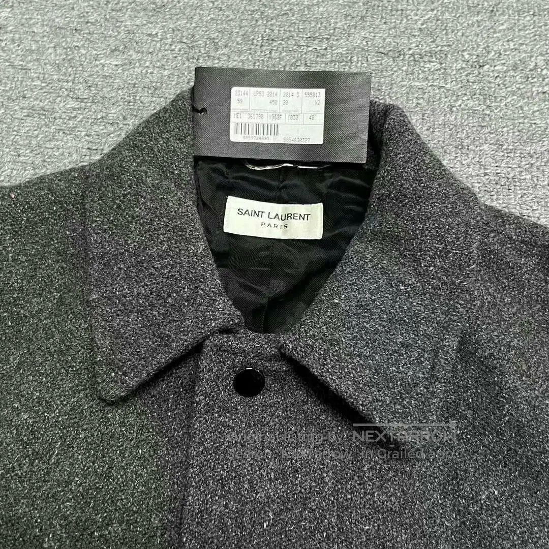 Saint Laurent Paris saint laurent gray striped varsity jacket. Size US L / EU 52-54 / 3 - 3 Thumbnail