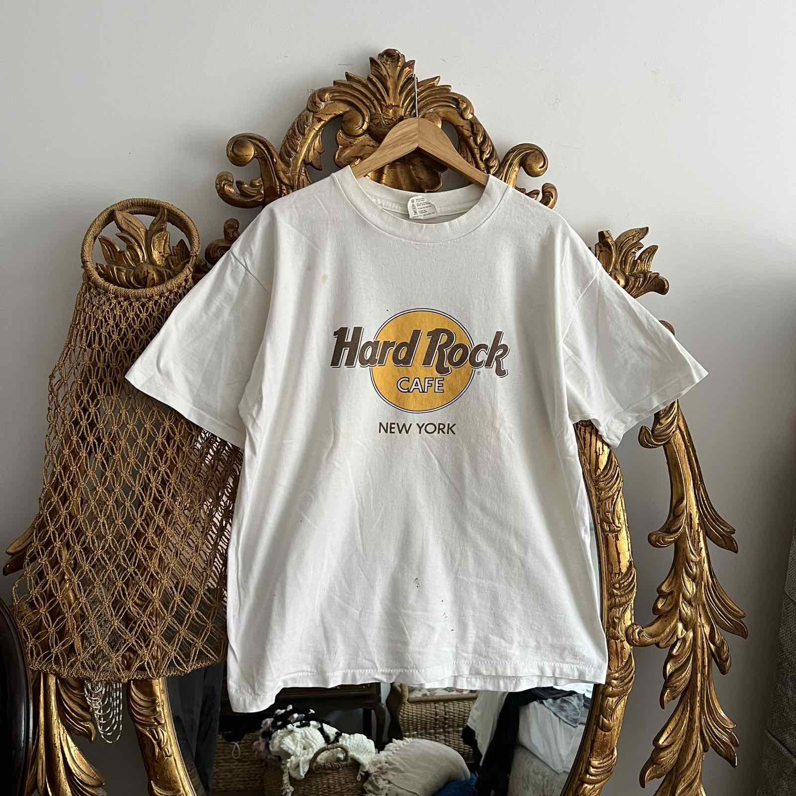 Hard Rock Cafe × Vintage Rare Vintage Hard Rock cafe 80s New York Sz XL Size US XL / EU 56 / 4 - 1 Thumbnail