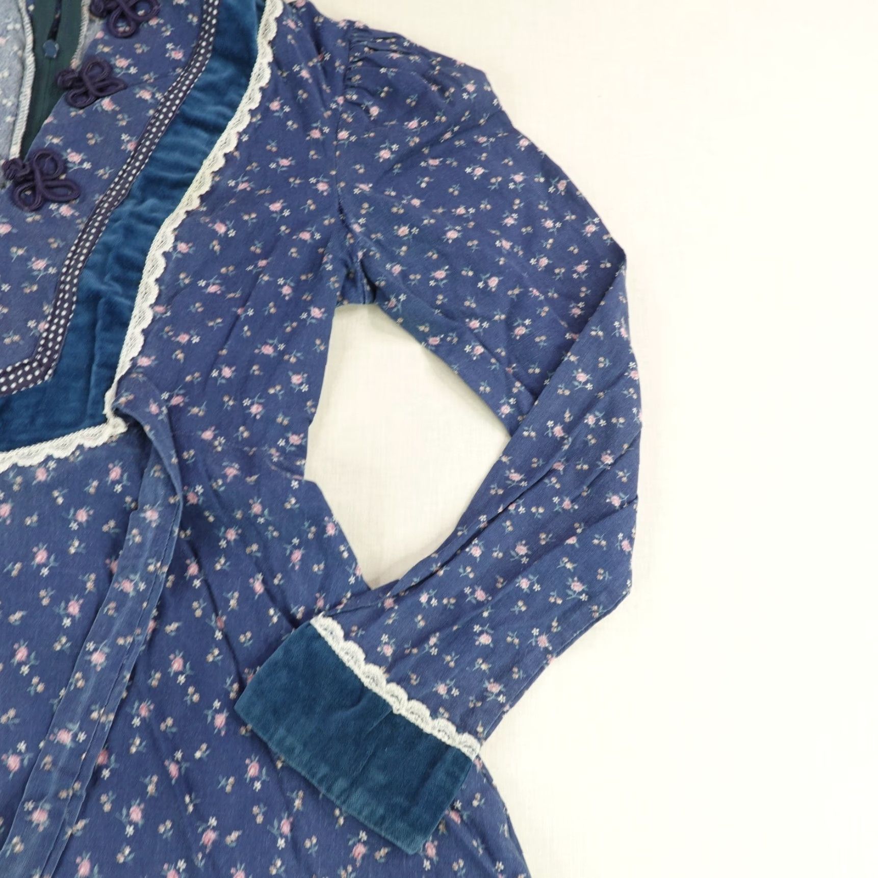 VINTAGE Gunne Sax Dress Women Midi Floral Long Sleeve V-Neck Zipper Blue 90s  Peasant Style - ilac.rochib.com