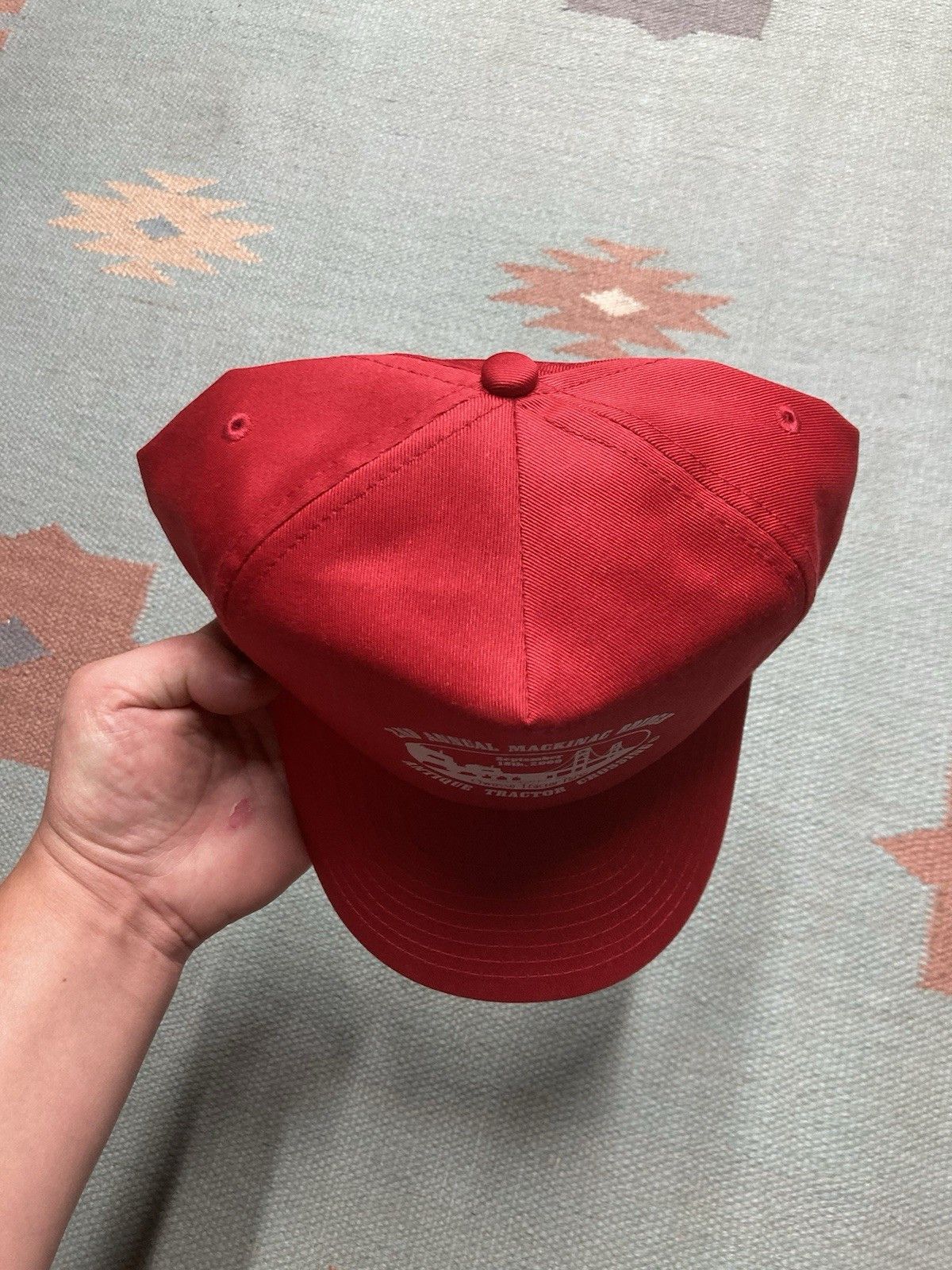 Vintage SnapBack hat Mackinac bridge antique tractor crossi Michigan Size ONE SIZE - 3 Thumbnail