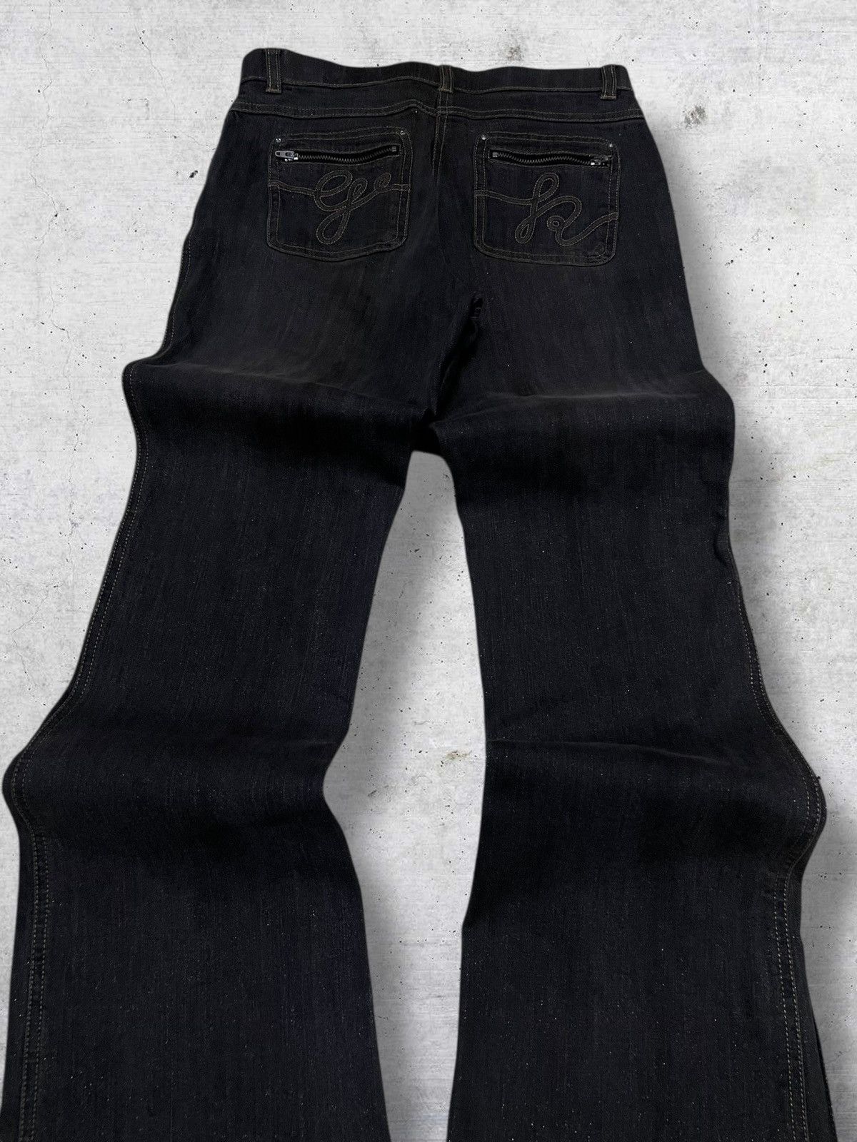 Tornado Mart VINTAGE JAPAN DESIGNER TRADITIONAL OG 1990S FLARED CUT DENIM Size US 27 - 11 Thumbnail