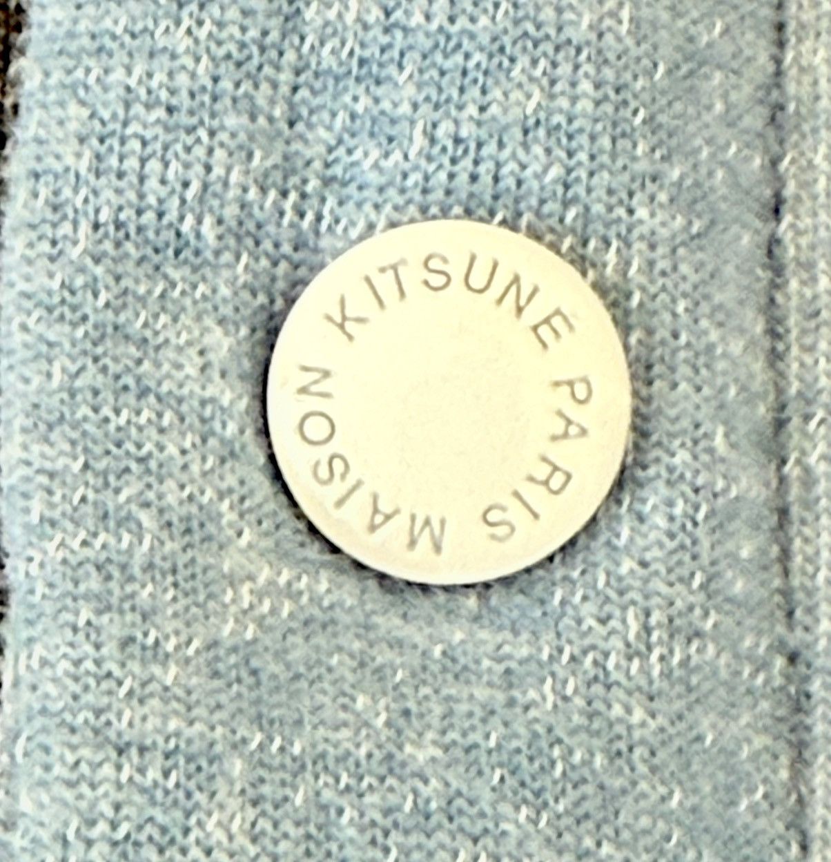 Maison Kitsune Archive Maison Kitsune Paris “Garage” Grey W/Blue Cardigan S Size US S / EU 44-46 / 1 - 9 Thumbnail