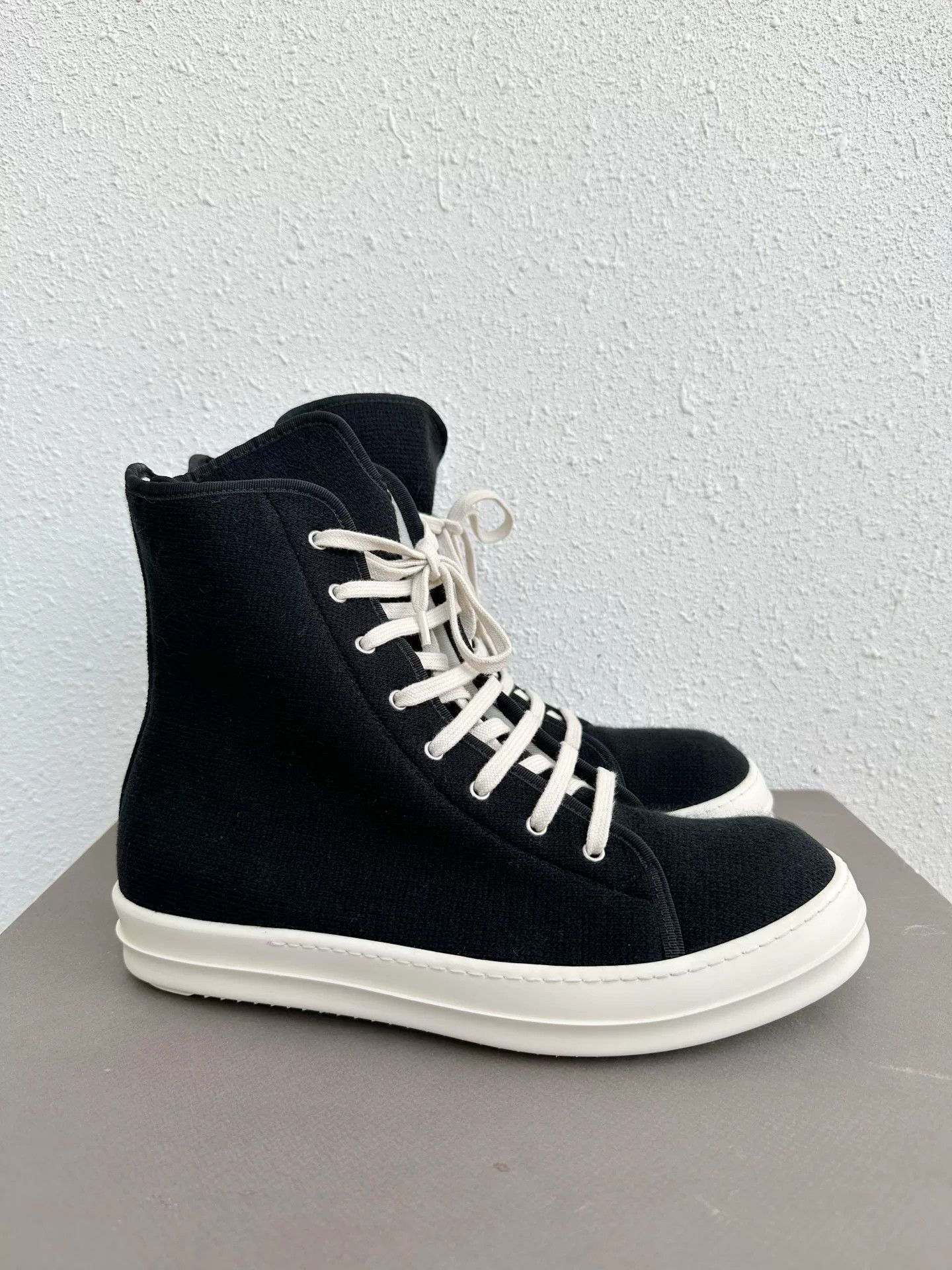 Rick Owens Drkshdw Rick Owens RO High-Top Black White Size US 10 / EU 43 - 1 Thumbnail