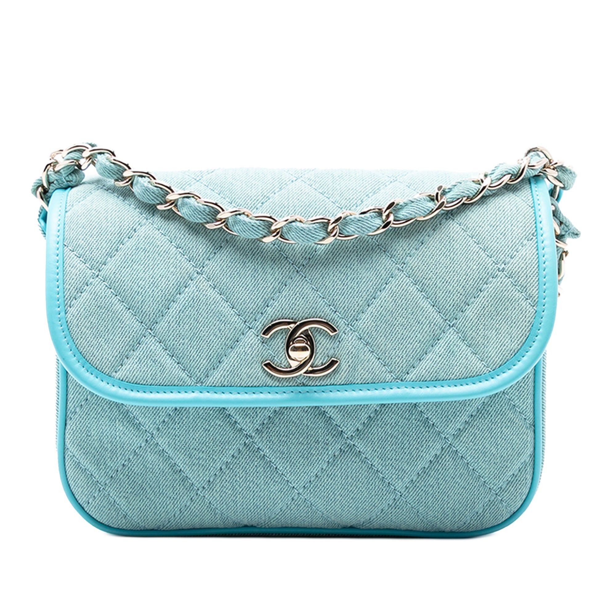 Chanel Small CC Quilted Denim Messenger Flap Size ONE SIZE - 1 Thumbnail