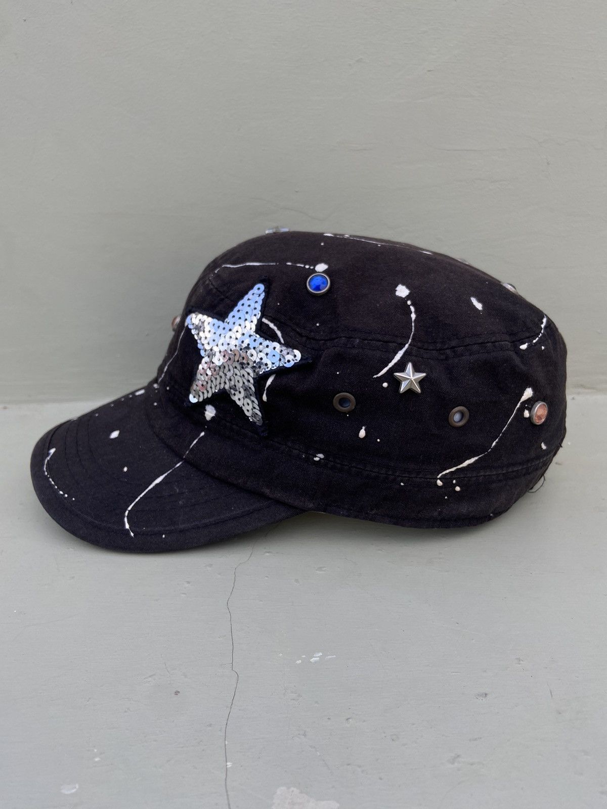 If Six Was Nine 2000s GGPX punk big star studded patrol hat Size ONE SIZE - 4 Thumbnail