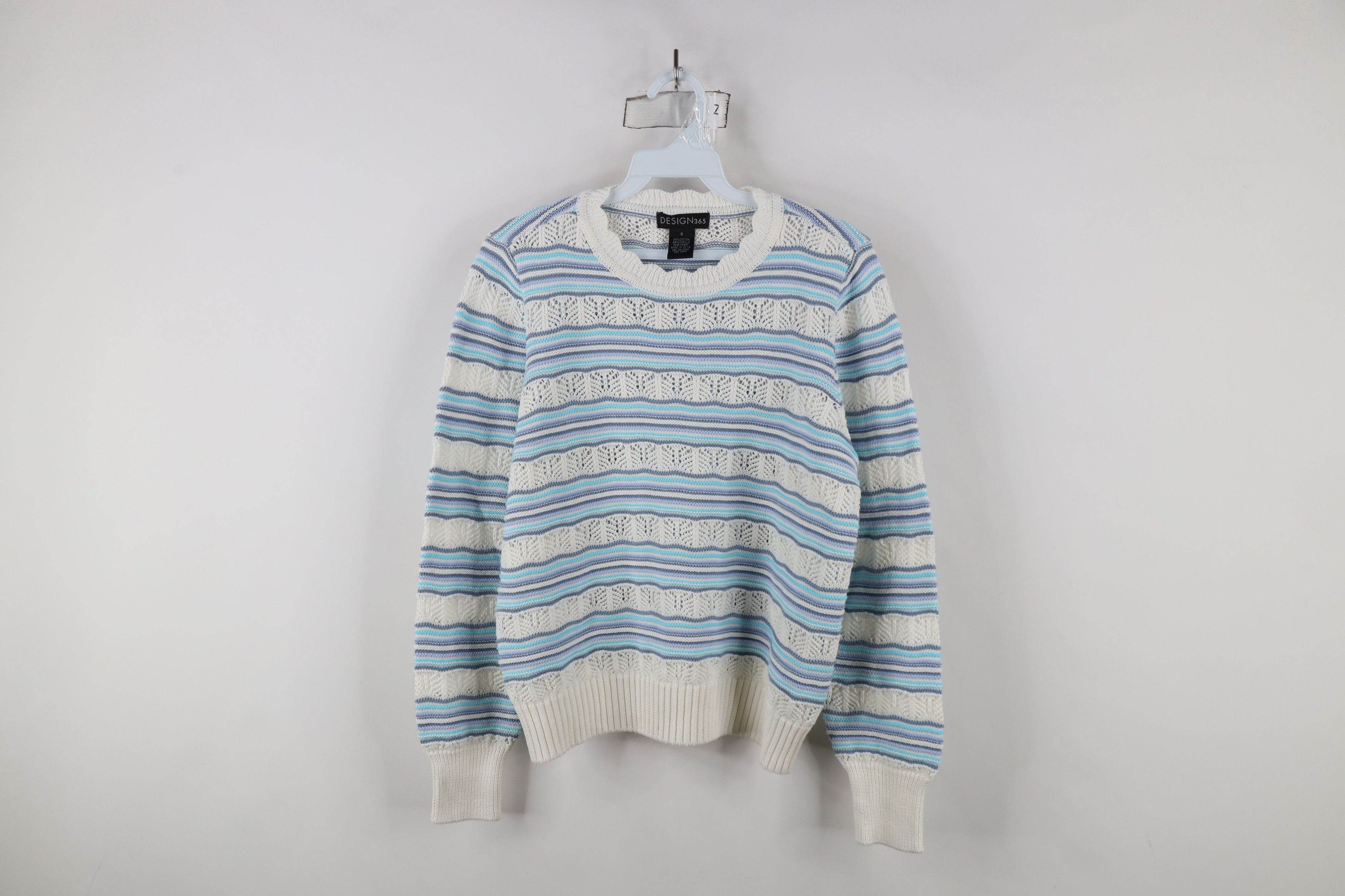 Vintage Vintage 90s Coogi Style Striped Ribbed Knit Sweater Size S / US 4 / IT 40 - 1 Thumbnail