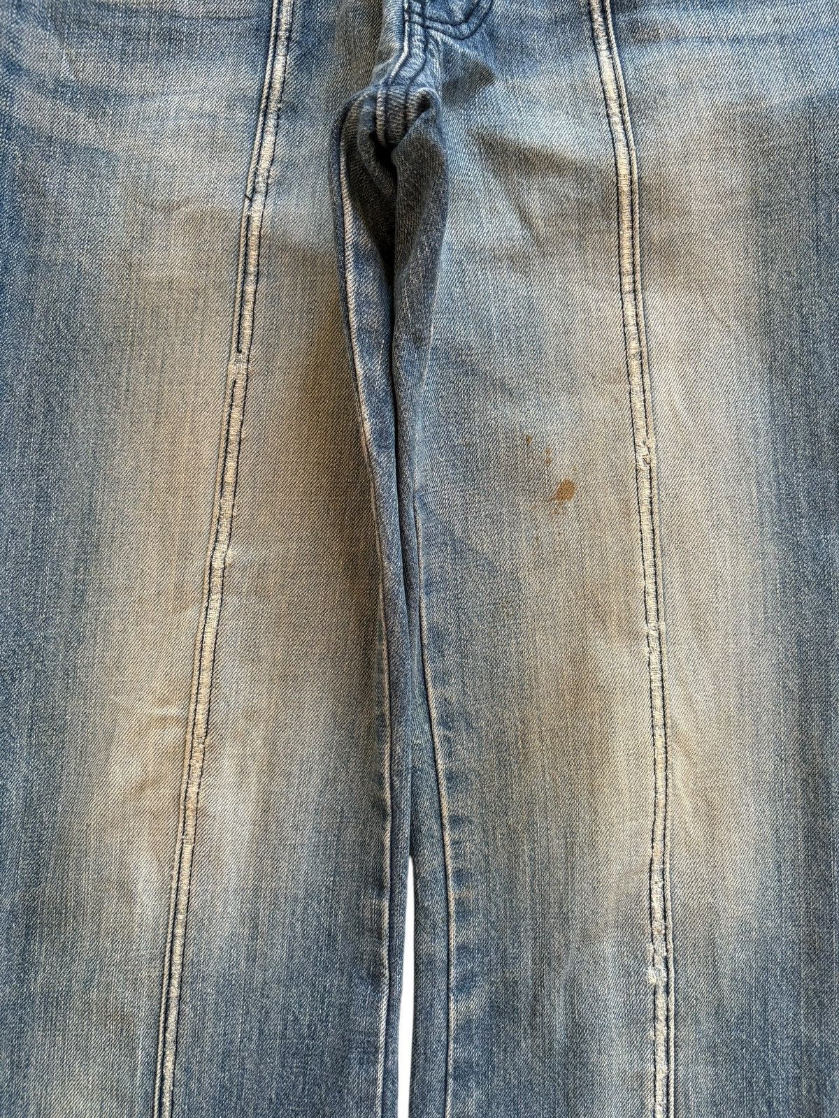 5351 POUR LES HOMMES Vintage / Y2K 5351 Poure Les Hommes Mud Wash Flare Jeans Size US 32 / EU 48 - 5 Thumbnail