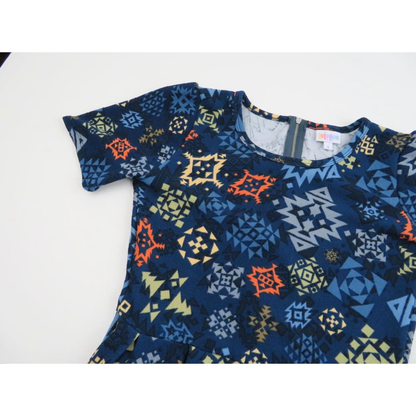 Vintage LuLaRoe Amelia Dress – Women’s S – Aztec Geometric Fit & Flare A-Line Dress Size S / US 4 / IT 40 - 5 Thumbnail