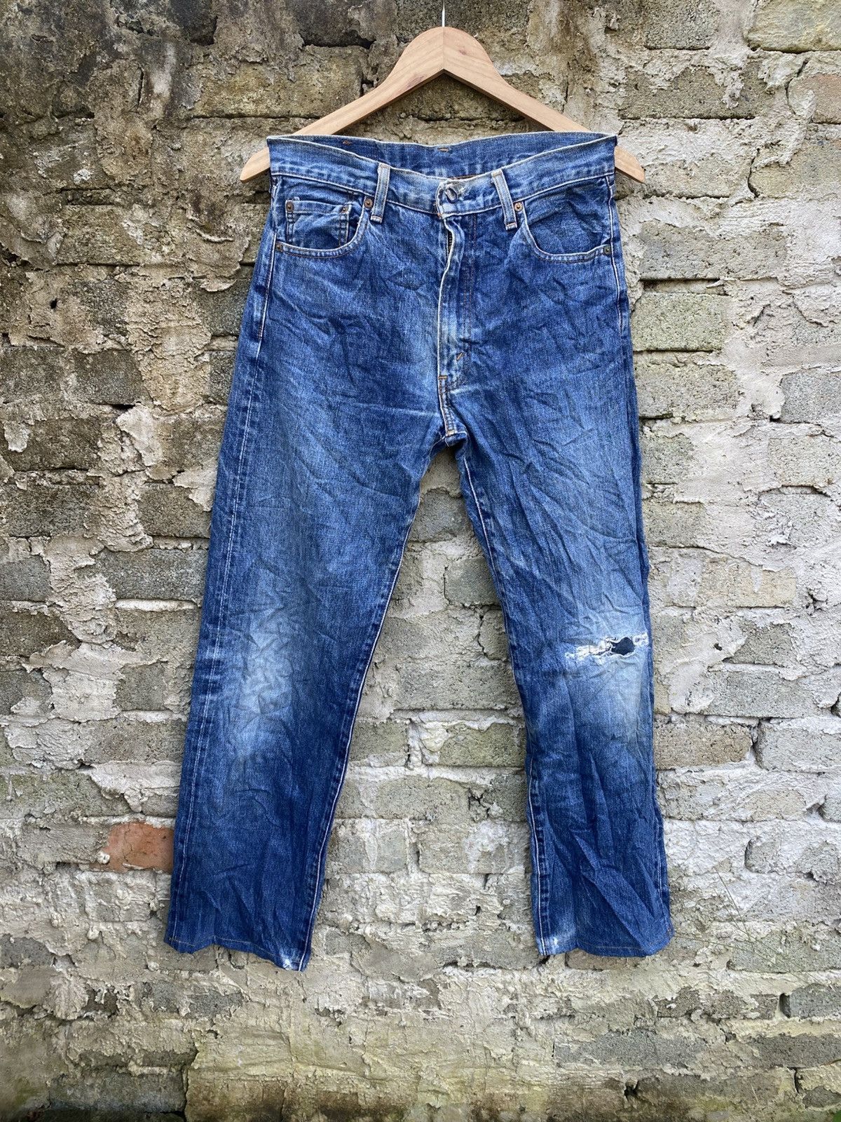 Levi's Vintage Clothing Levi's big E redline distressed japan jeans Size US 30 / EU 46 - 1 Thumbnail