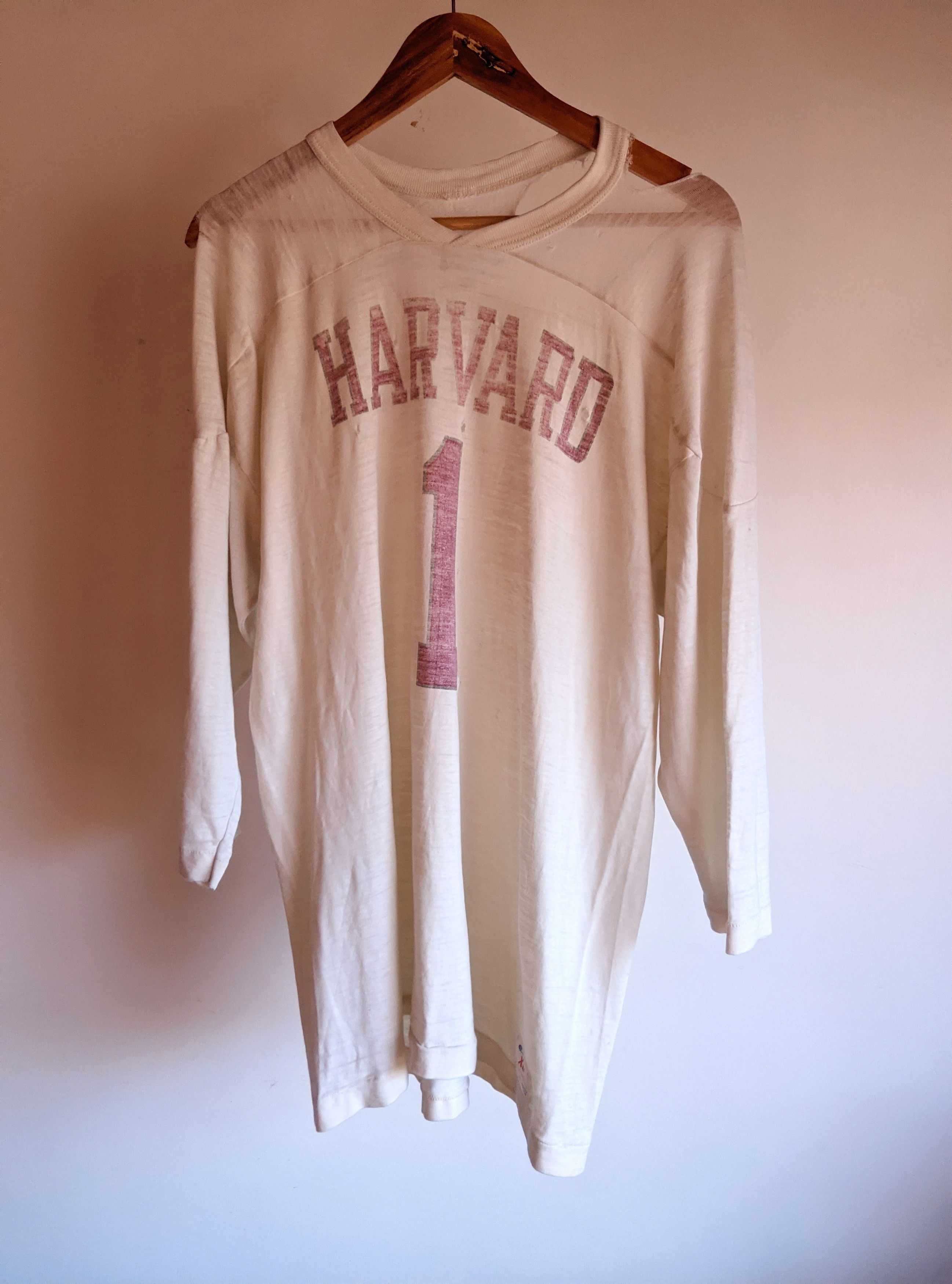 Champion Vintage 80s thrashed distressed Harvard jersey fade erd Size US XL / EU 56 / 4 - 1 Thumbnail