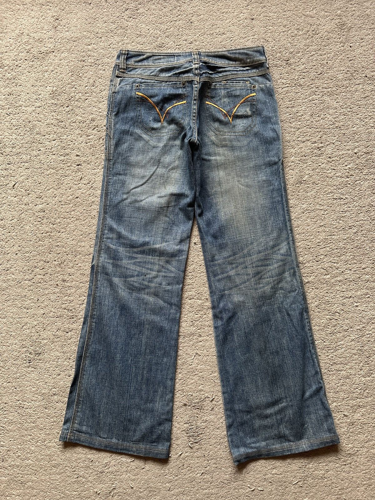 Japanese Brand 2000s LAUTREAMONT vintage Flare Jeans Size US 30 / EU 46 - 8 Thumbnail