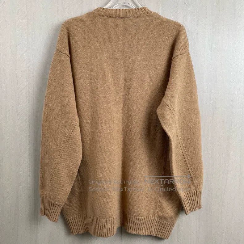 Max Mara Max Mara Digital Round Neck Wool and Cashmere Loose Knit S Size S / US 4 / IT 40 - 3 Thumbnail