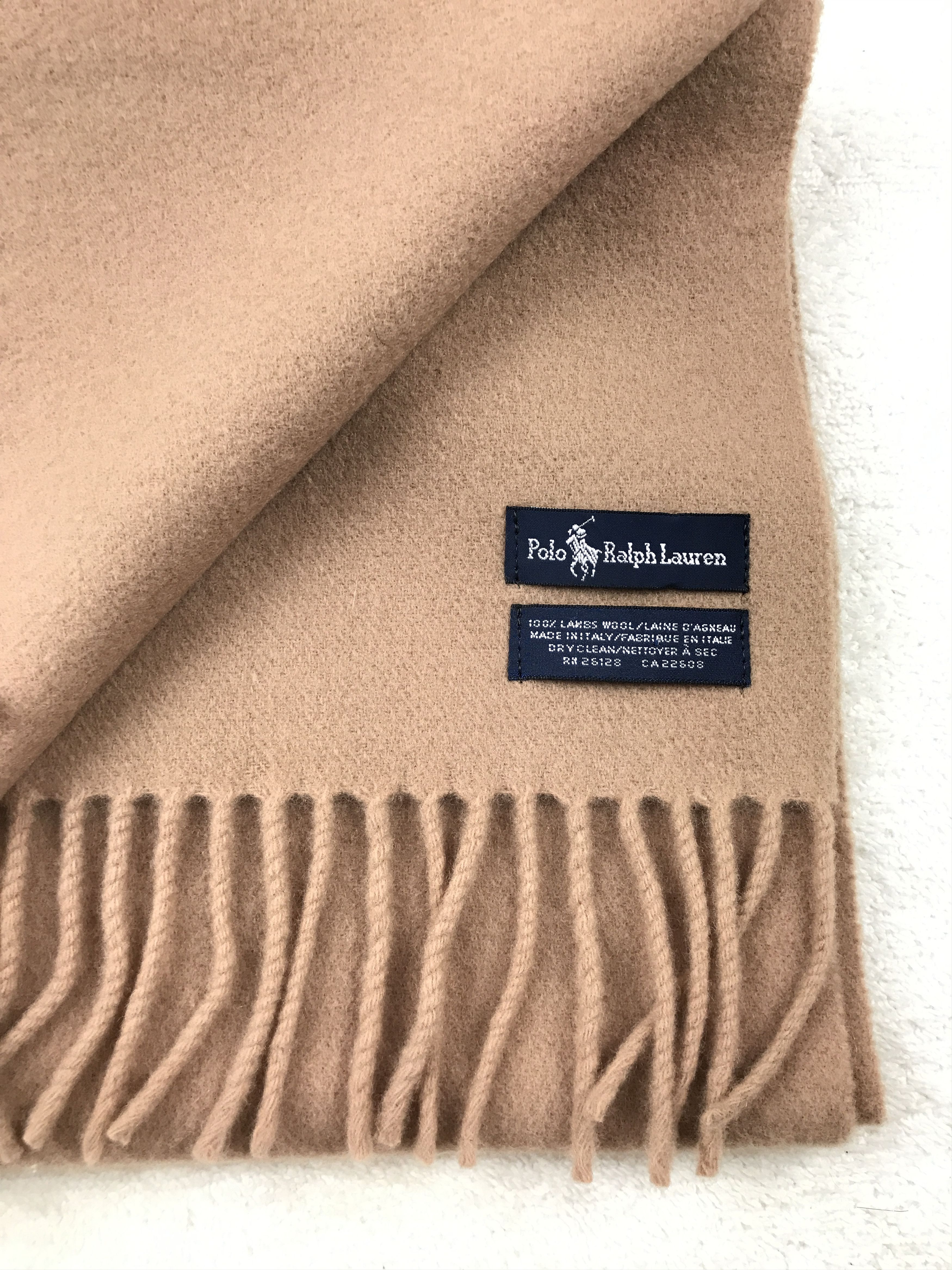 Designer × Polo Ralph Lauren × Vintage Vintage Polo Ralph Lauren Scarf Muffler Wool Cashmere Size ONE SIZE - 6 Thumbnail