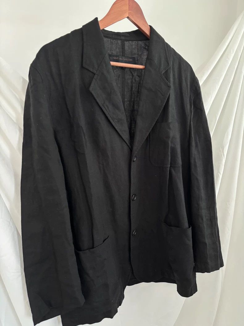 Comme des Garcons Comme Des Garcons MBlack linen thin suit jacket 2502-Nextar Size US M / EU 48-50 / 2 - 2 Thumbnail