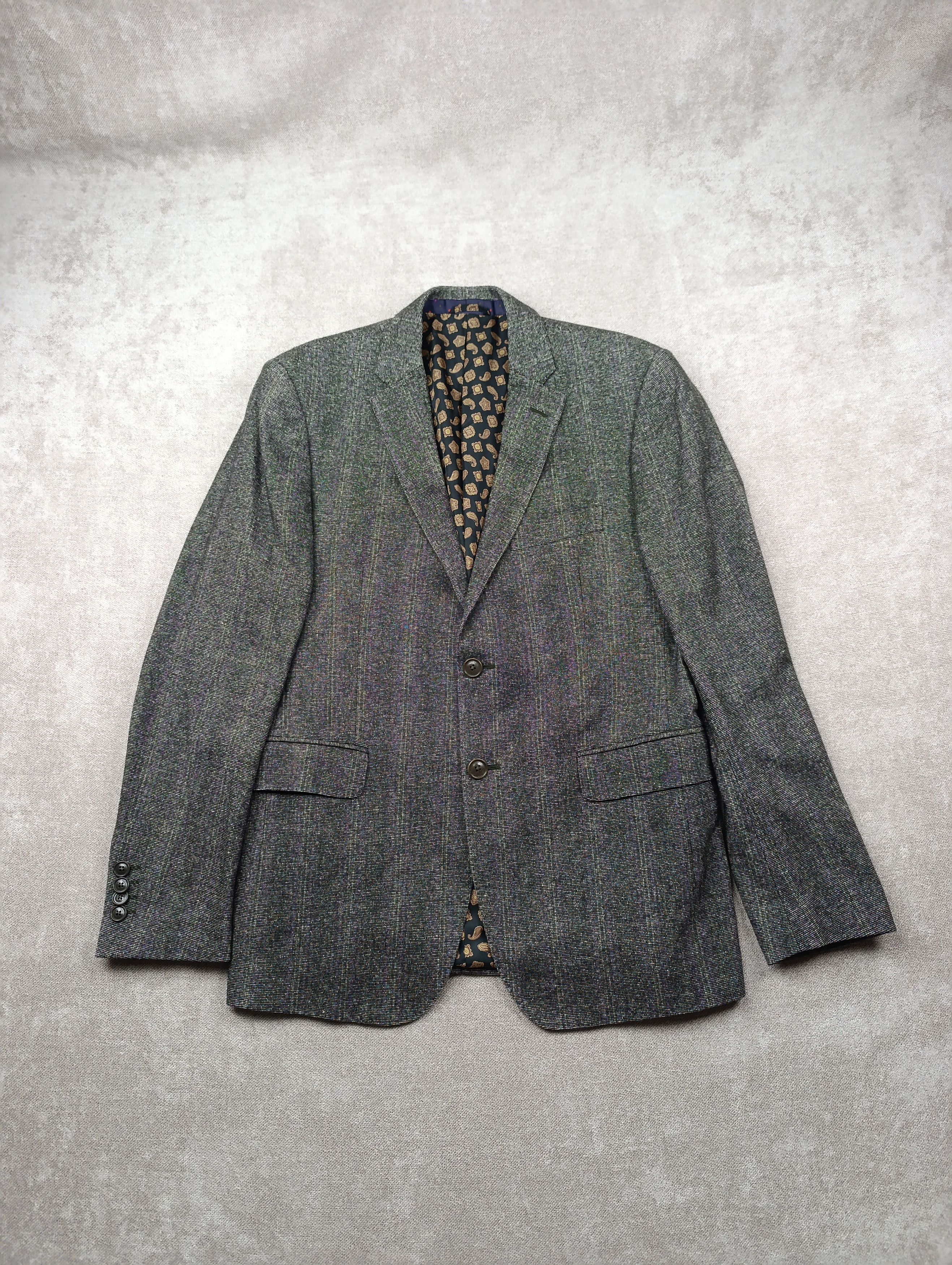 Etro Etro Milano Mens Classic Wool/Silk Suit Size 50R - 2 Thumbnail
