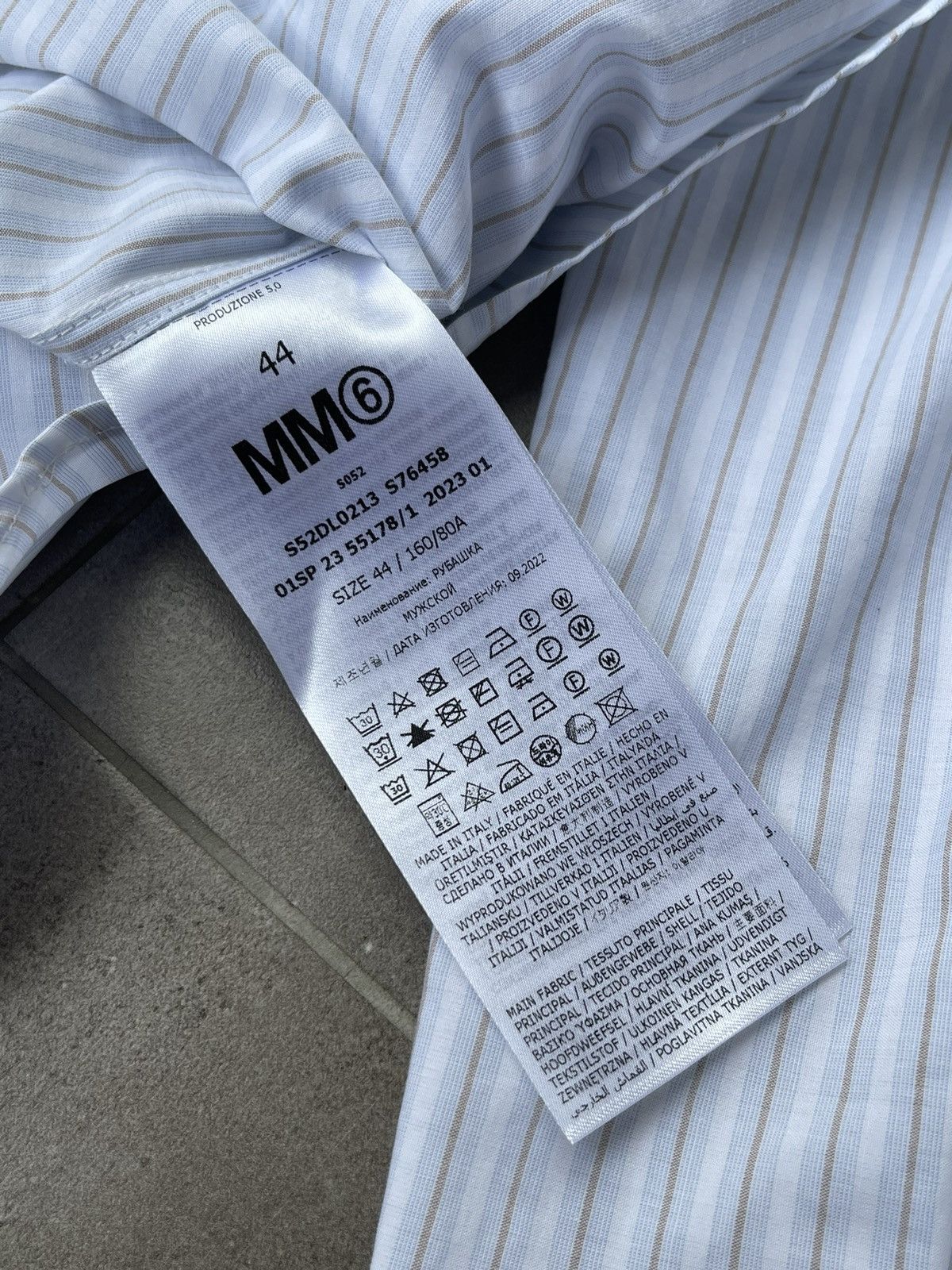 Maison Margiela !DS! SS23 Maison Margiela Stripped Numbers White Shirt Size M / US 6-8 / IT 42-44 - 21 Thumbnail