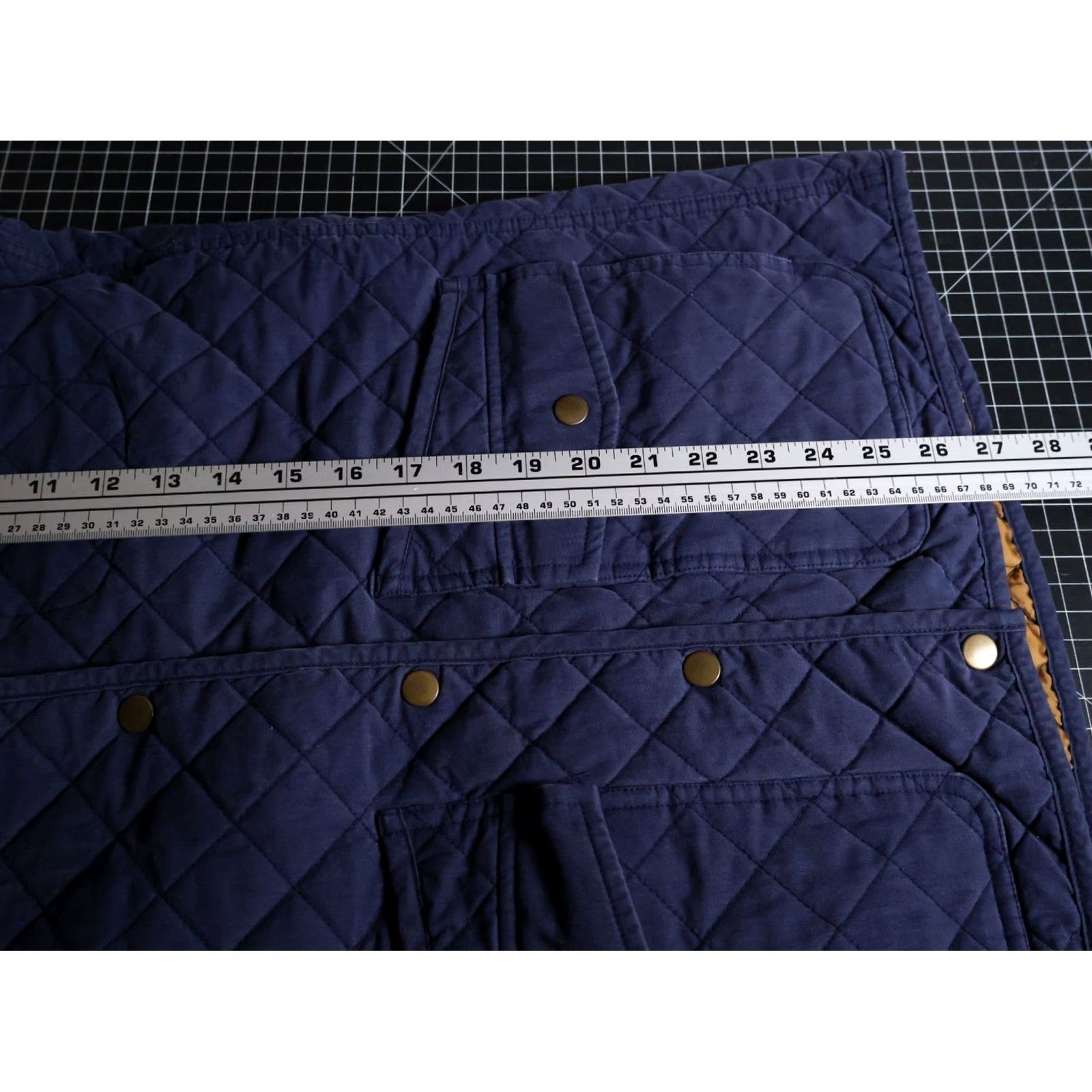 Vintage Duluth Quilted Jacket Women Medium Dark Blue Cotton Snap Button Insulated Size M / US 6-8 / IT 42-44 - 7 Thumbnail