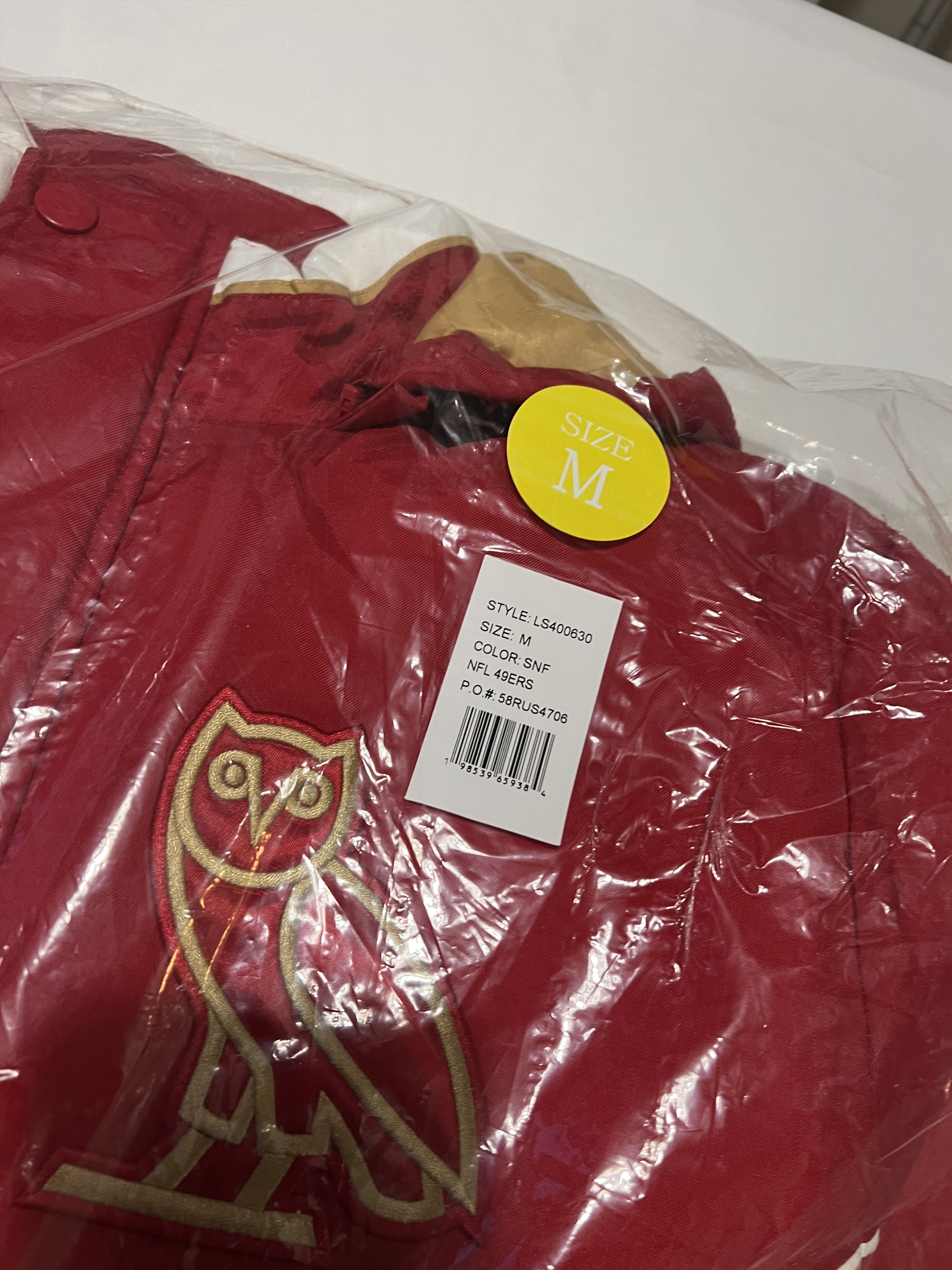 Drake OVO x NFL SAN FRANCISCO 49ERS STARTER SIDELINE PUFFER JACKET Size US M / EU 48-50 / 2 - 3 Thumbnail