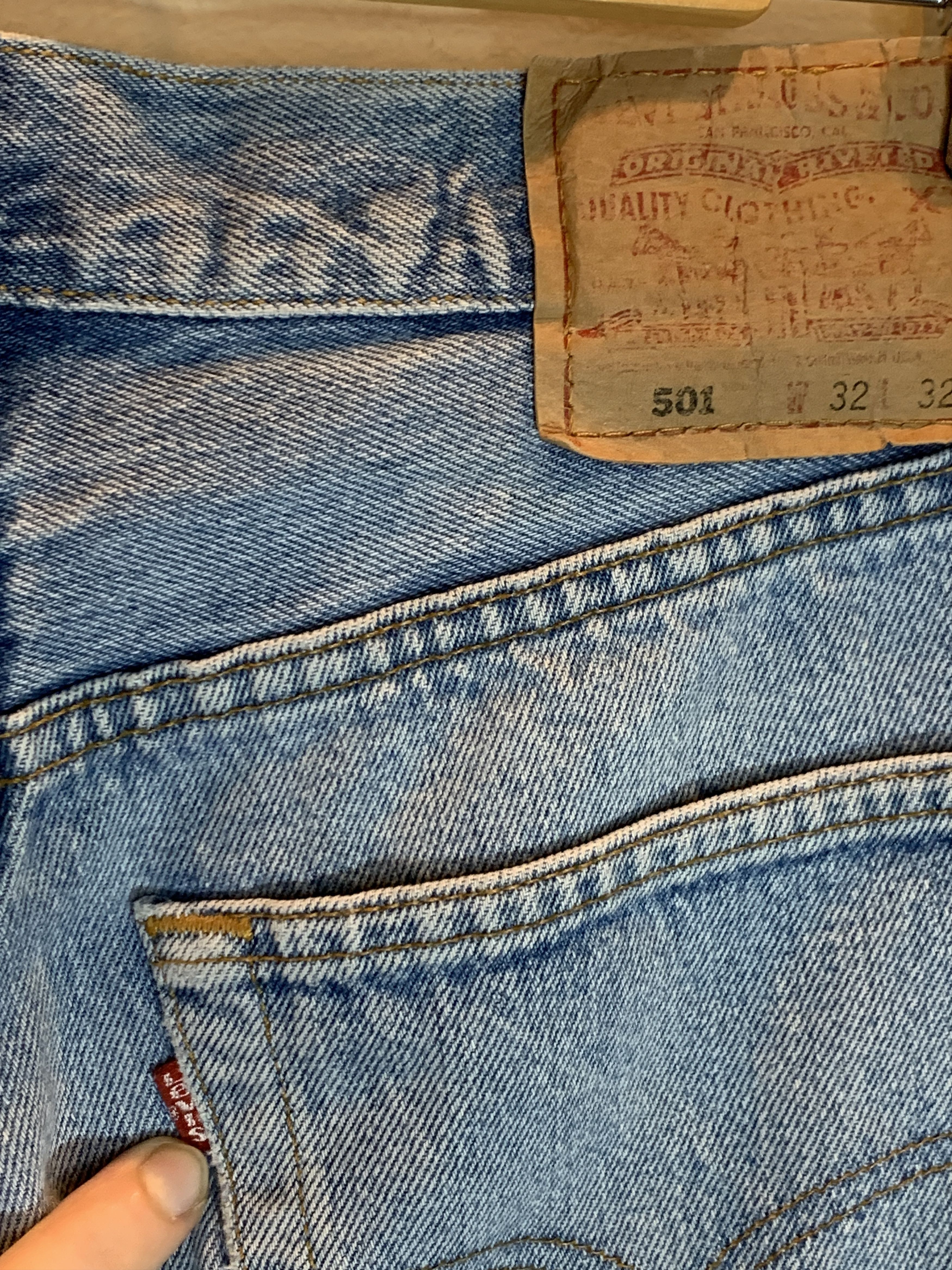 Levi's *RARE* Vintage 90’s Levi’s USA-Made 501 Denim Faded Jeans 32 Size US 32 / EU 48 - 8 Thumbnail